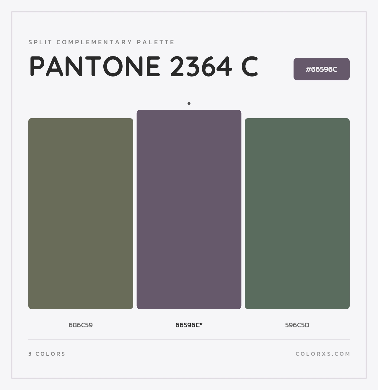 PANTONE 2364 C - Split-Complementary Color Palette