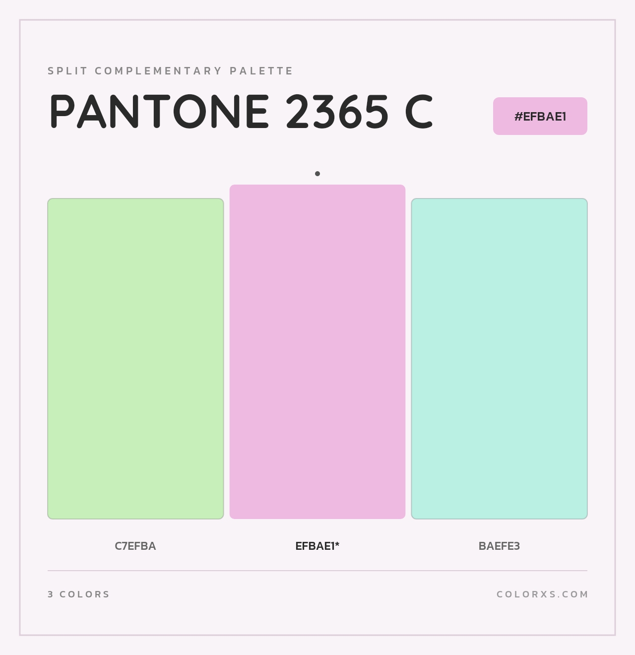 PANTONE 2365 C - Split-Complementary Color Palette