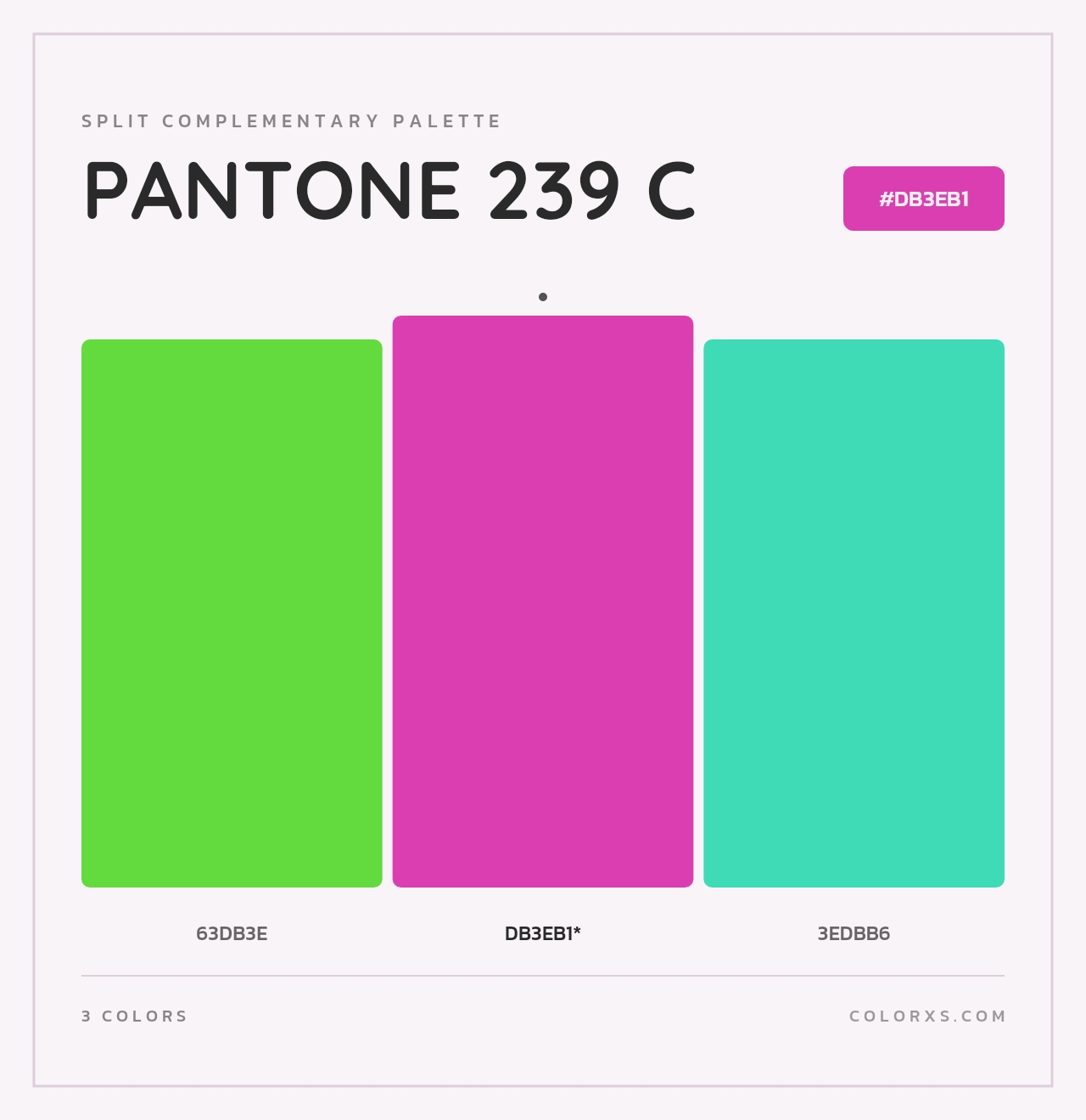 PANTONE 239 C - Split-Complementary Color Palette
