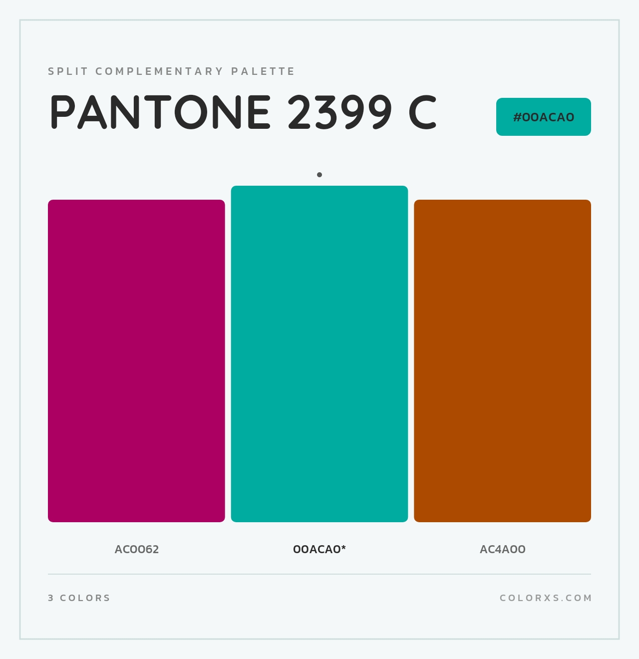 PANTONE 2399 C - Split-Complementary Color Palette