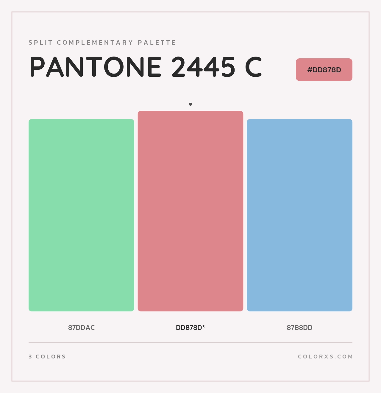 PANTONE 2445 C - Split-Complementary Color Palette