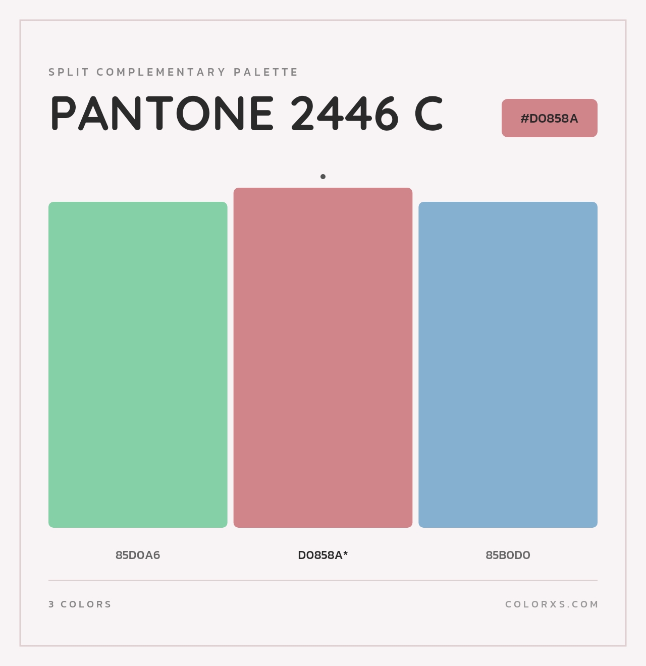 PANTONE 2446 C - Split-Complementary Color Palette