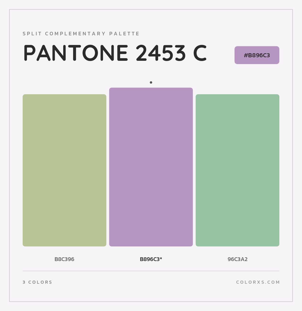 PANTONE 2453 C - Split-Complementary Color Palette