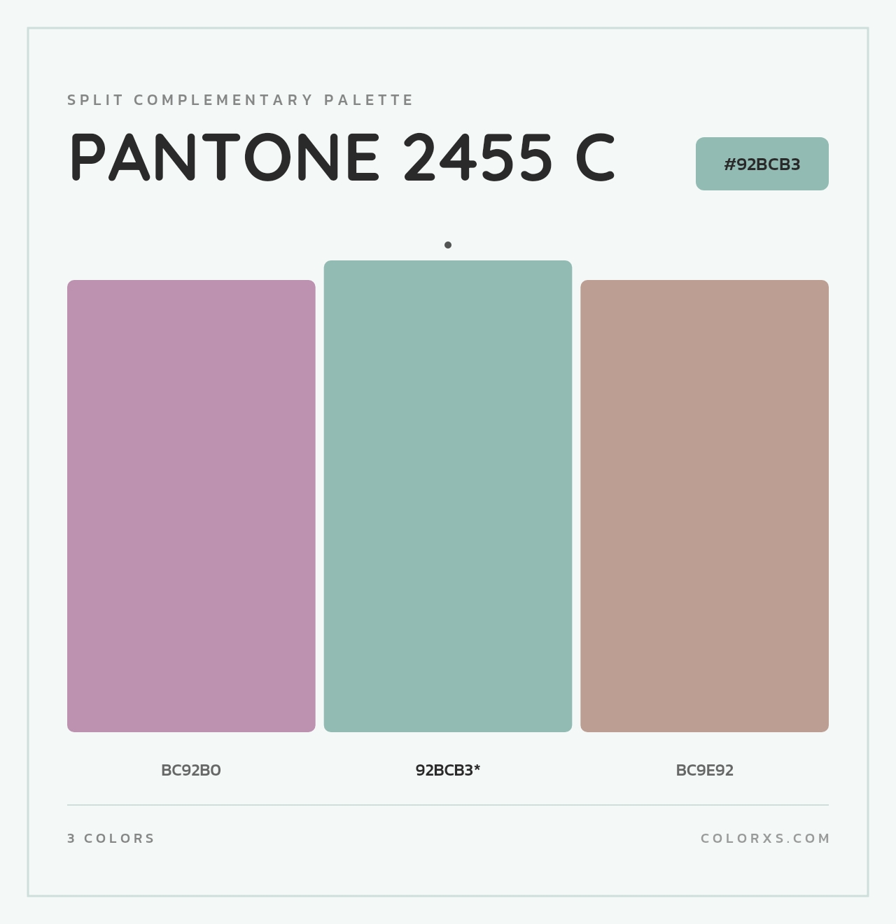 PANTONE 2455 C - Split-Complementary Color Palette