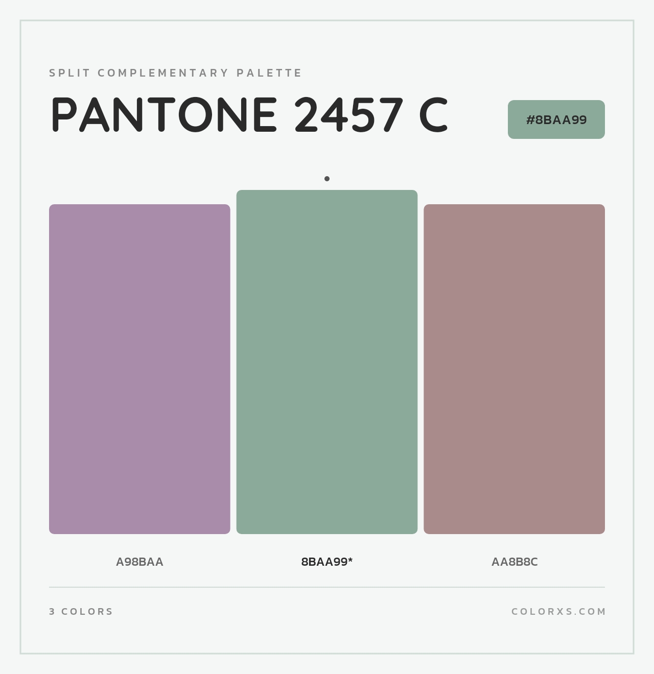 PANTONE 2457 C - Split-Complementary Color Palette