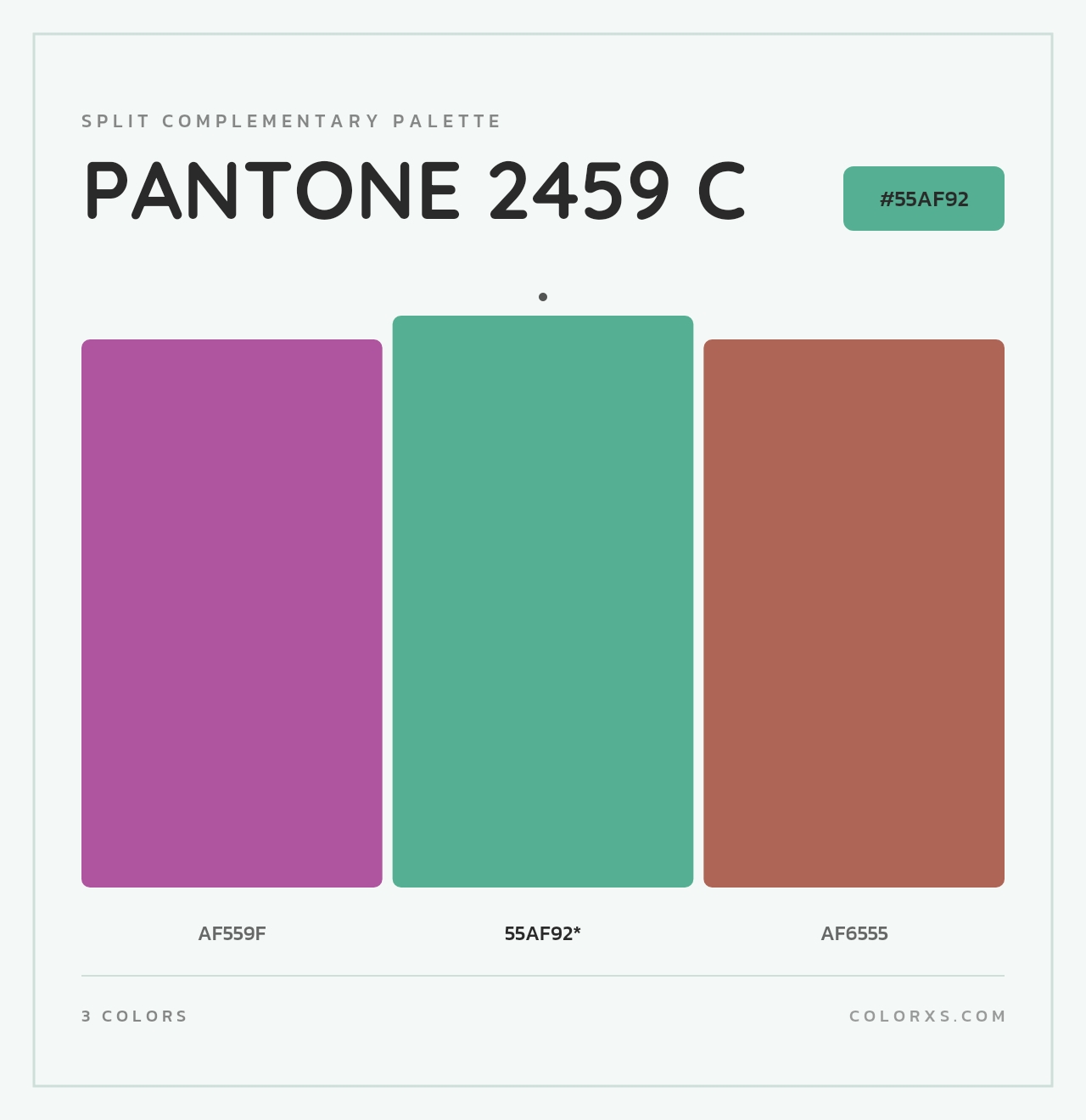 PANTONE 2459 C - Split-Complementary Color Palette