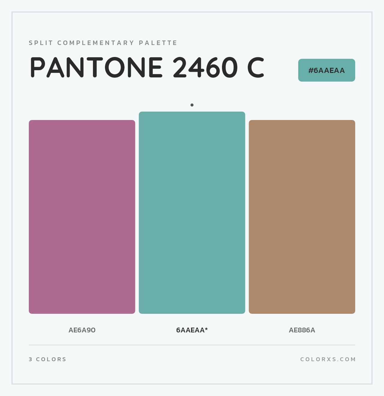 PANTONE 2460 C - Split-Complementary Color Palette