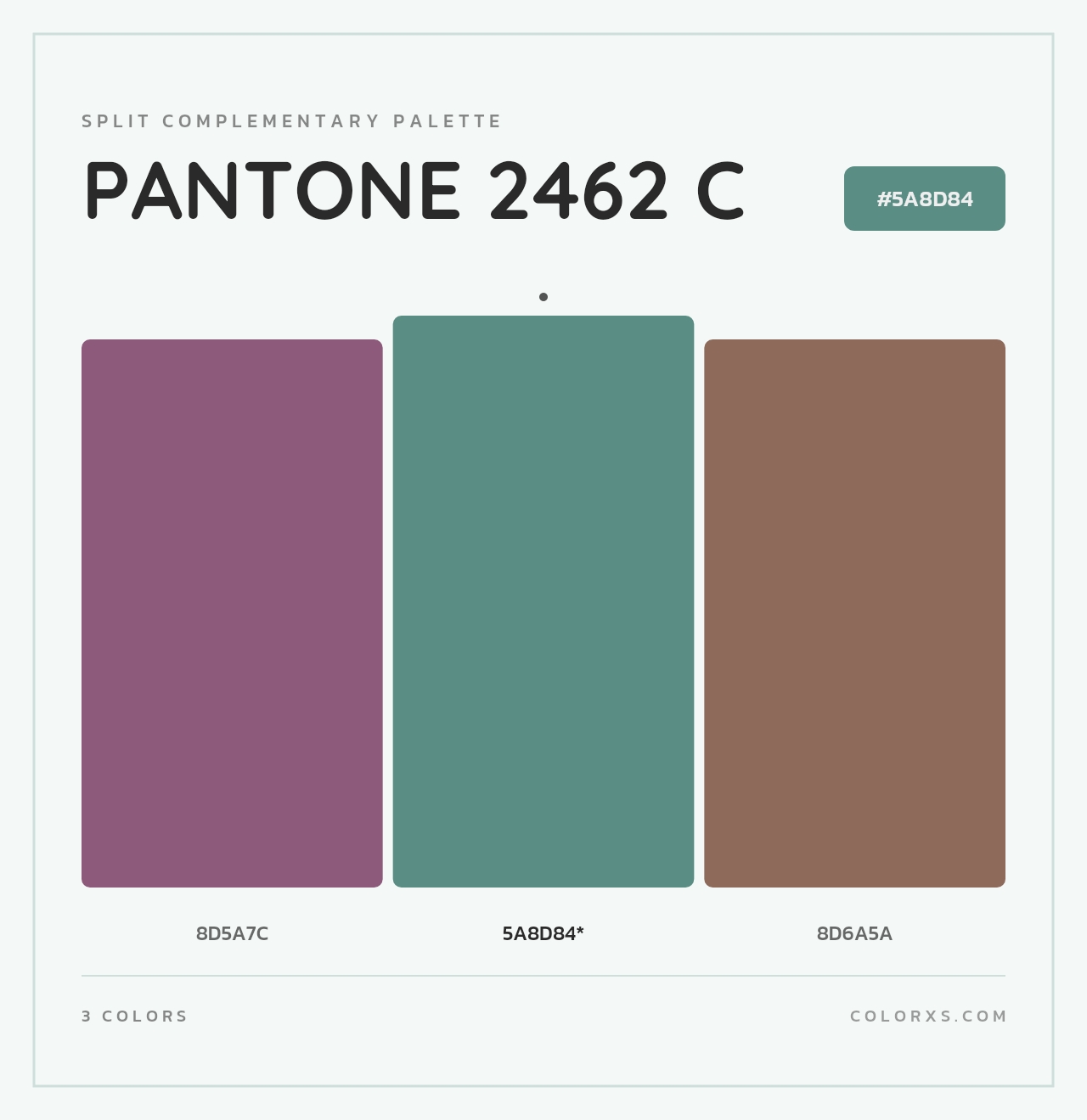 PANTONE 2462 C - Split-Complementary Color Palette
