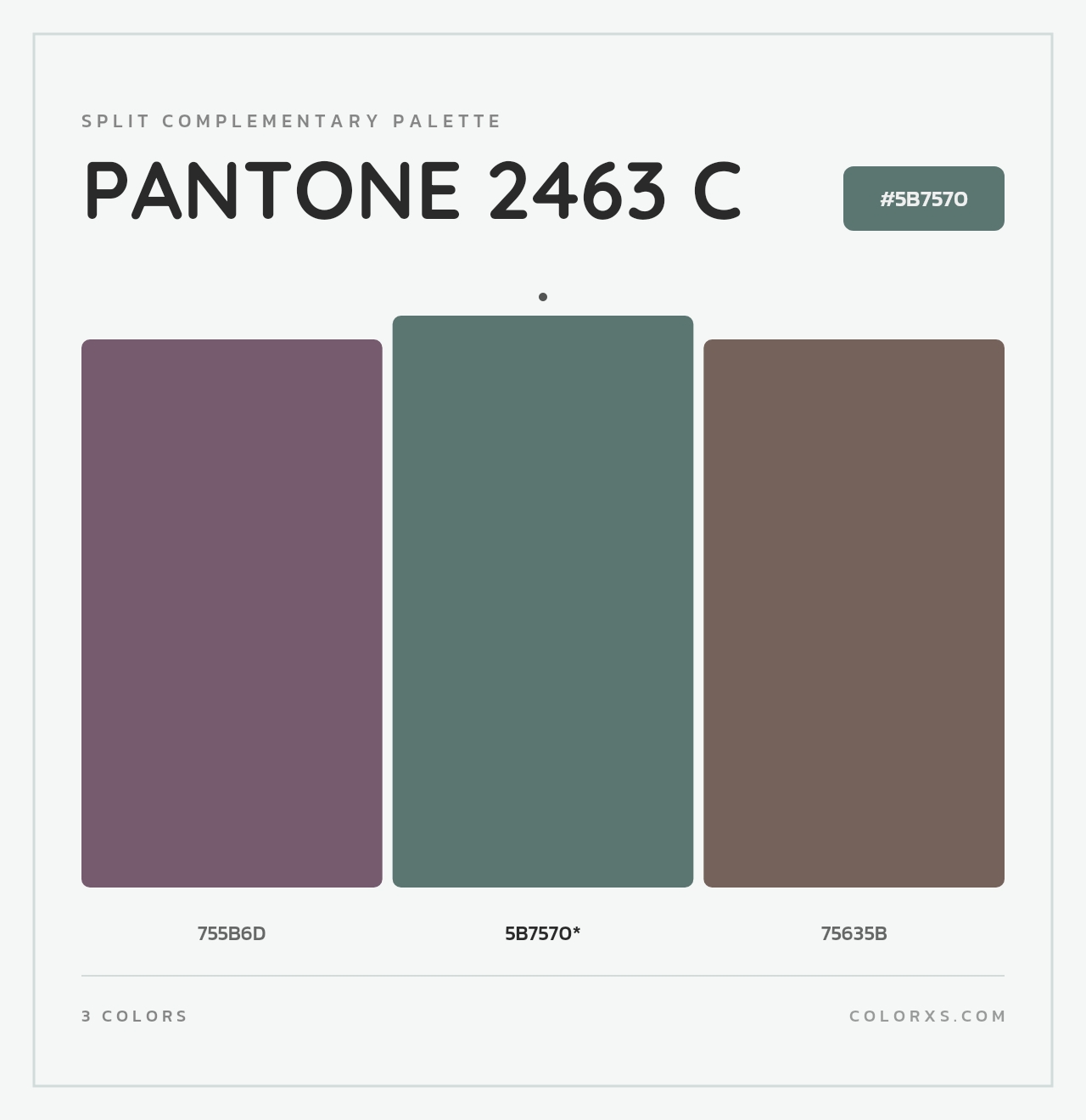 PANTONE 2463 C - Split-Complementary Color Palette