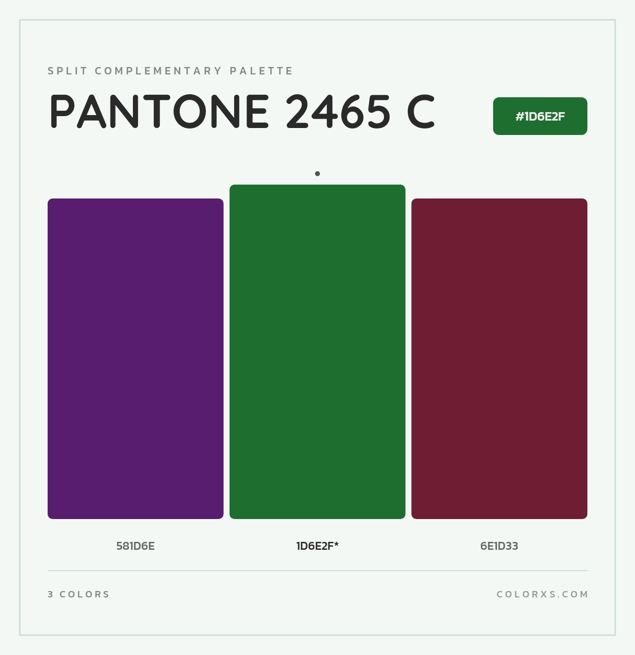 PANTONE 2465 C - Split-Complementary Color Palette