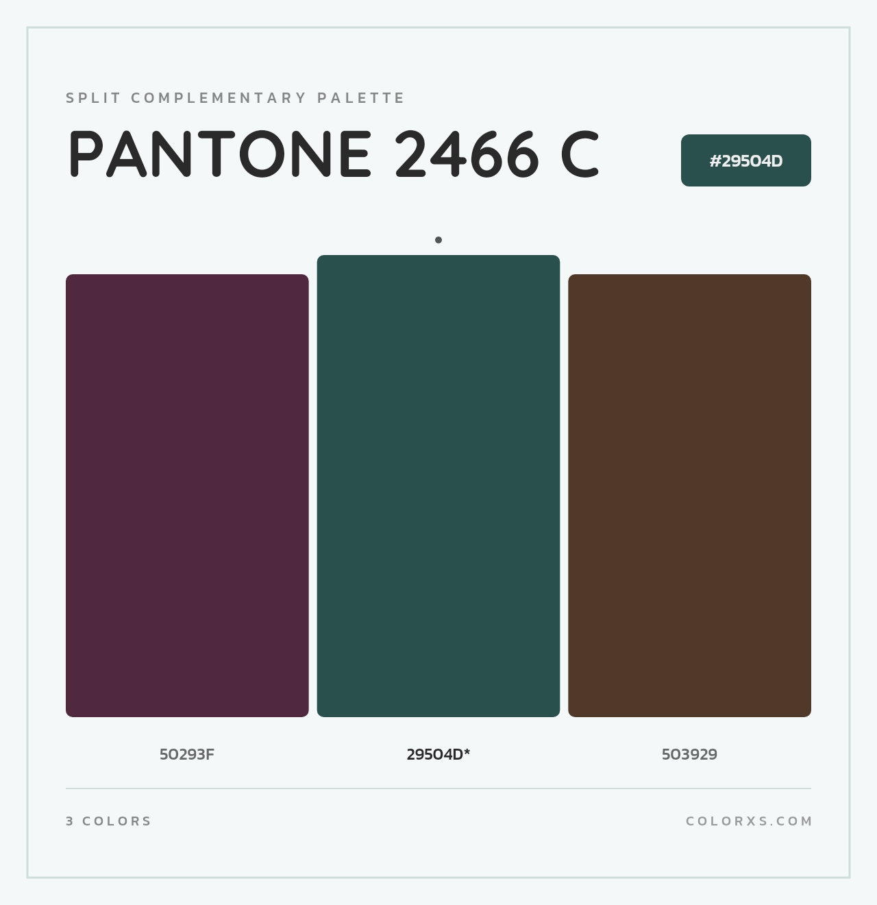 PANTONE 2466 C - Split-Complementary Color Palette