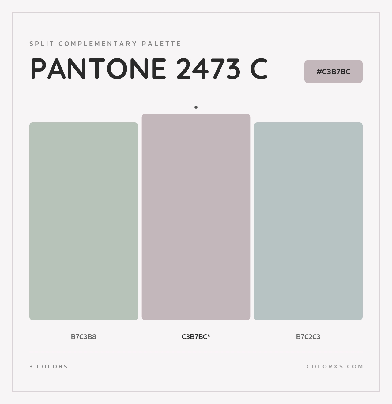 PANTONE 2473 C - Split-Complementary Color Palette