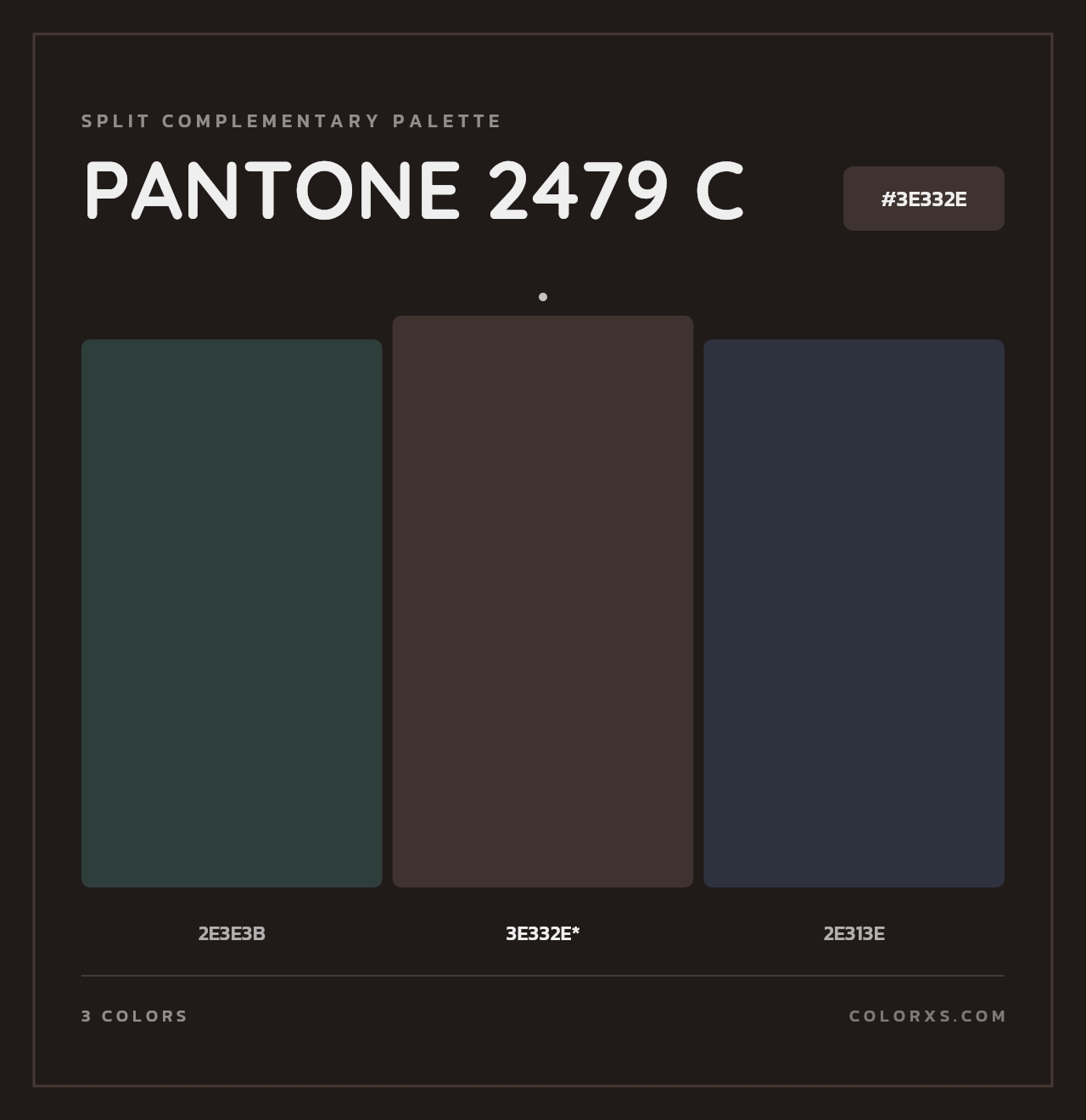 PANTONE 2479 C - Split-Complementary Color Palette