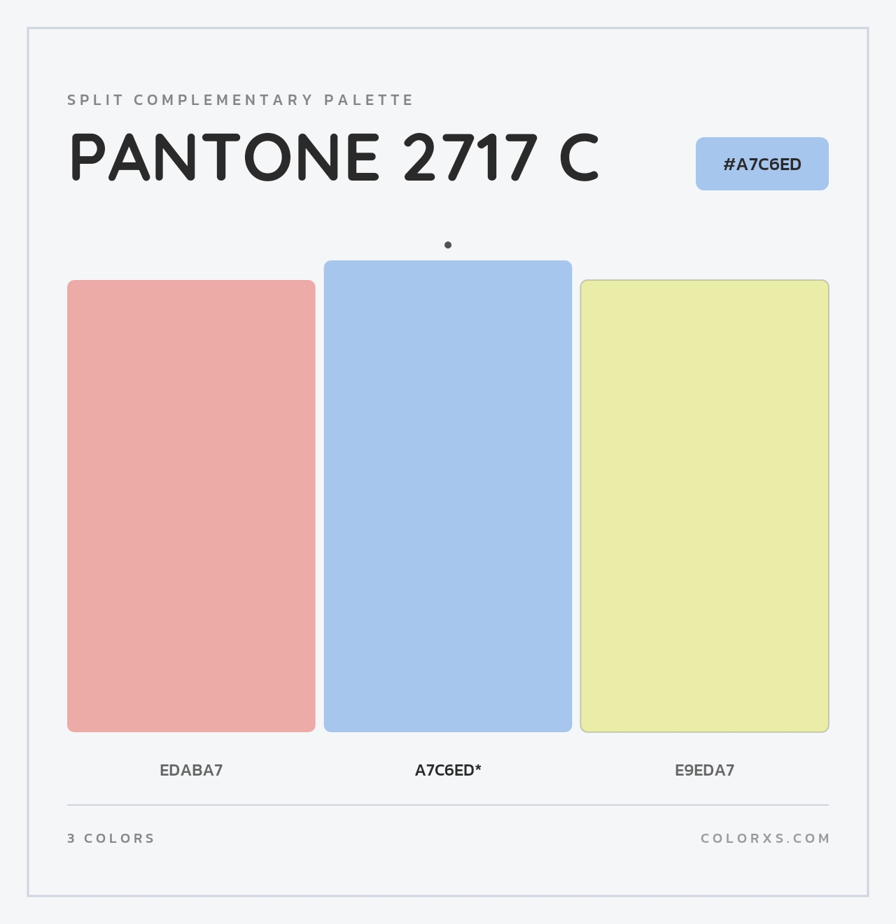 PANTONE 2717 C - Split-Complementary Color Palette
