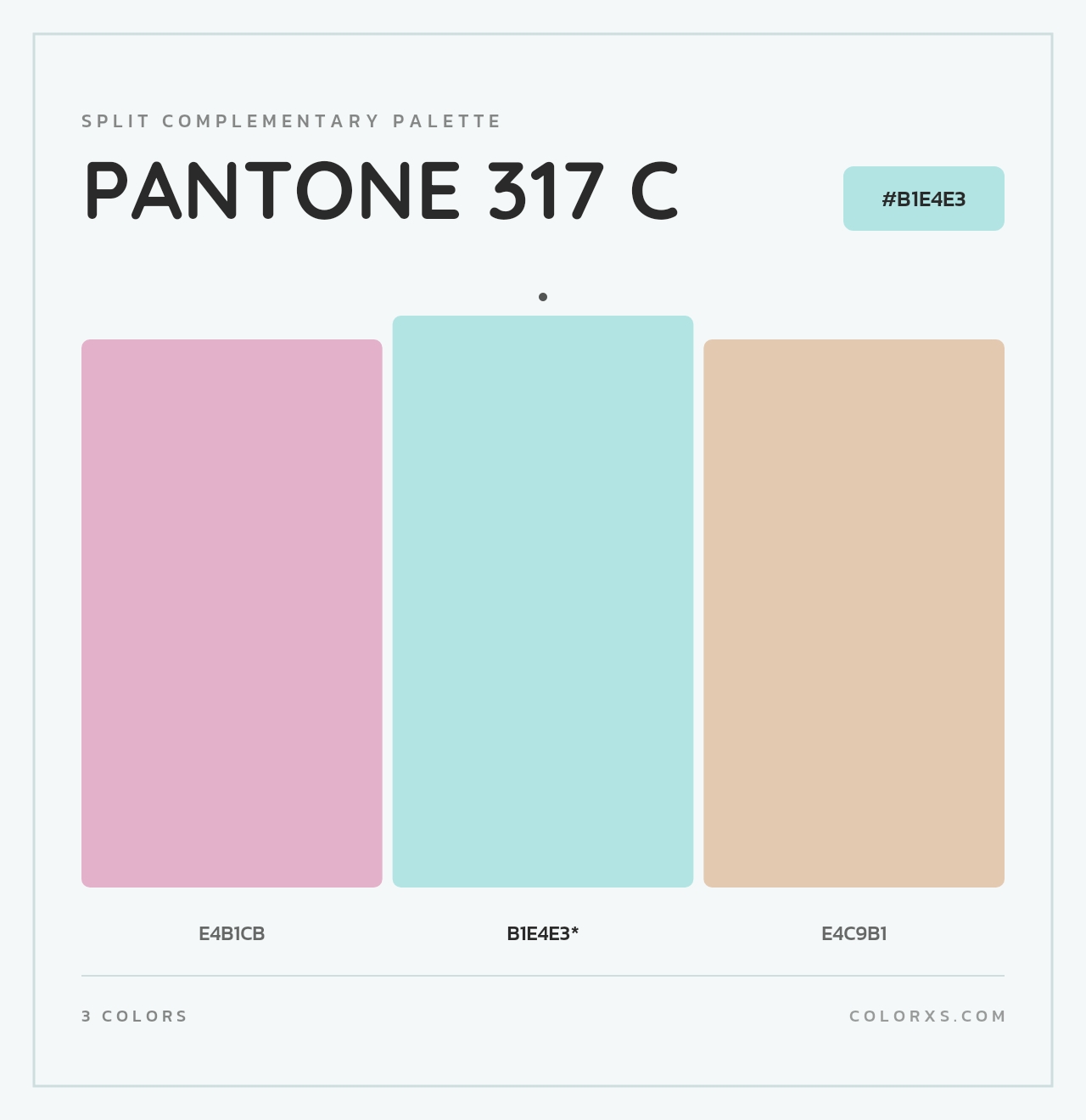 PANTONE 317 C - Split-Complementary Color Palette