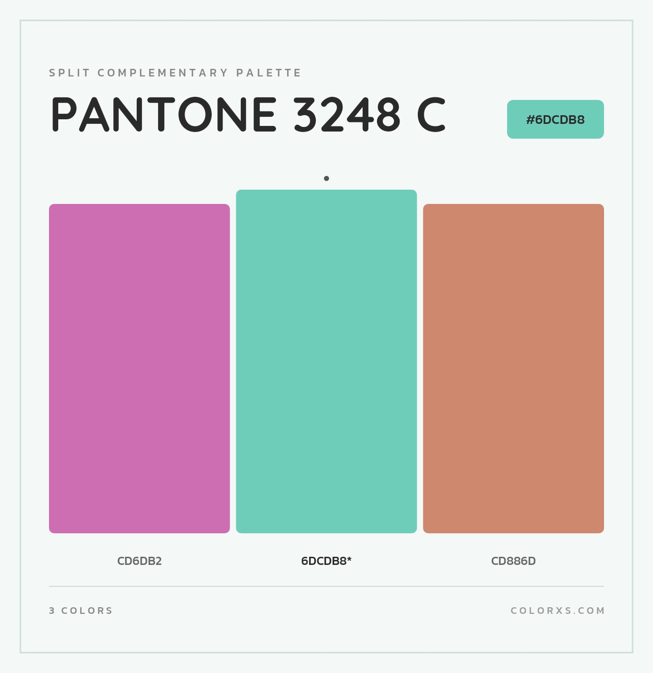 PANTONE 3248 C - Split-Complementary Color Palette