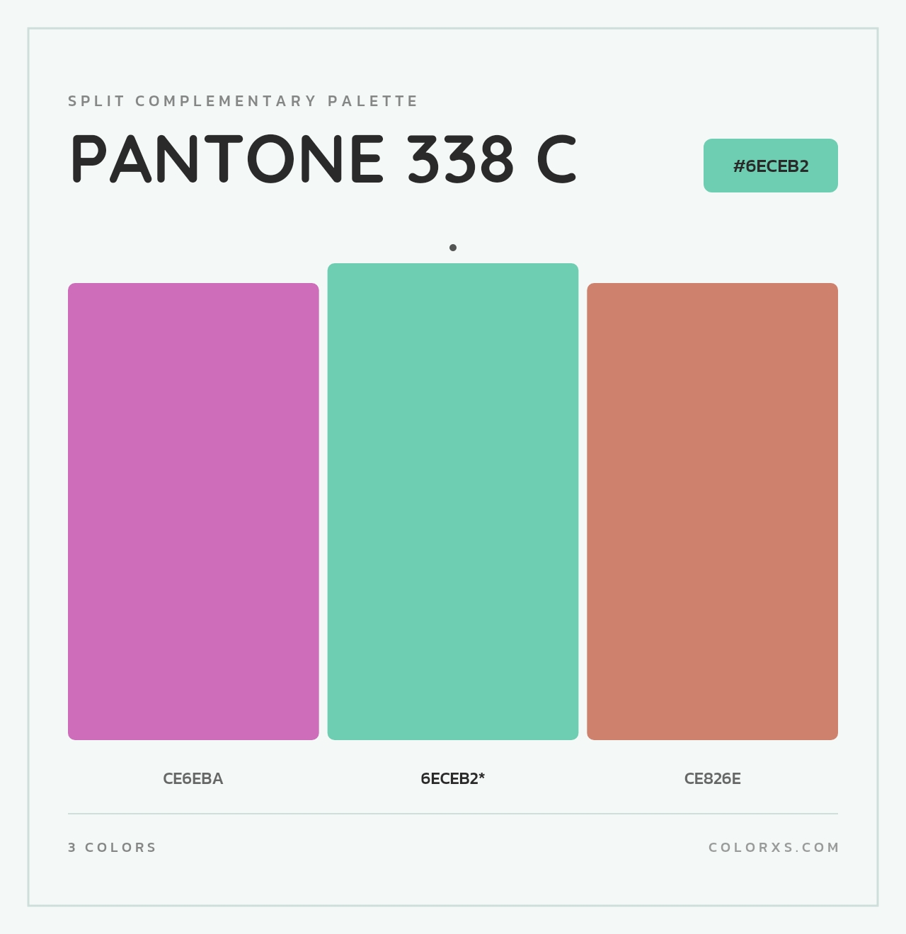 PANTONE 338 C - Split-Complementary Color Palette