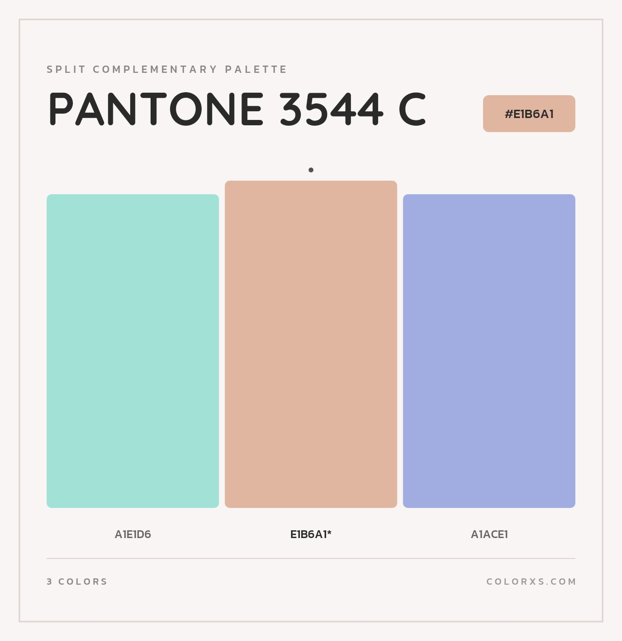 PANTONE 3544 C - Split-Complementary Color Palette
