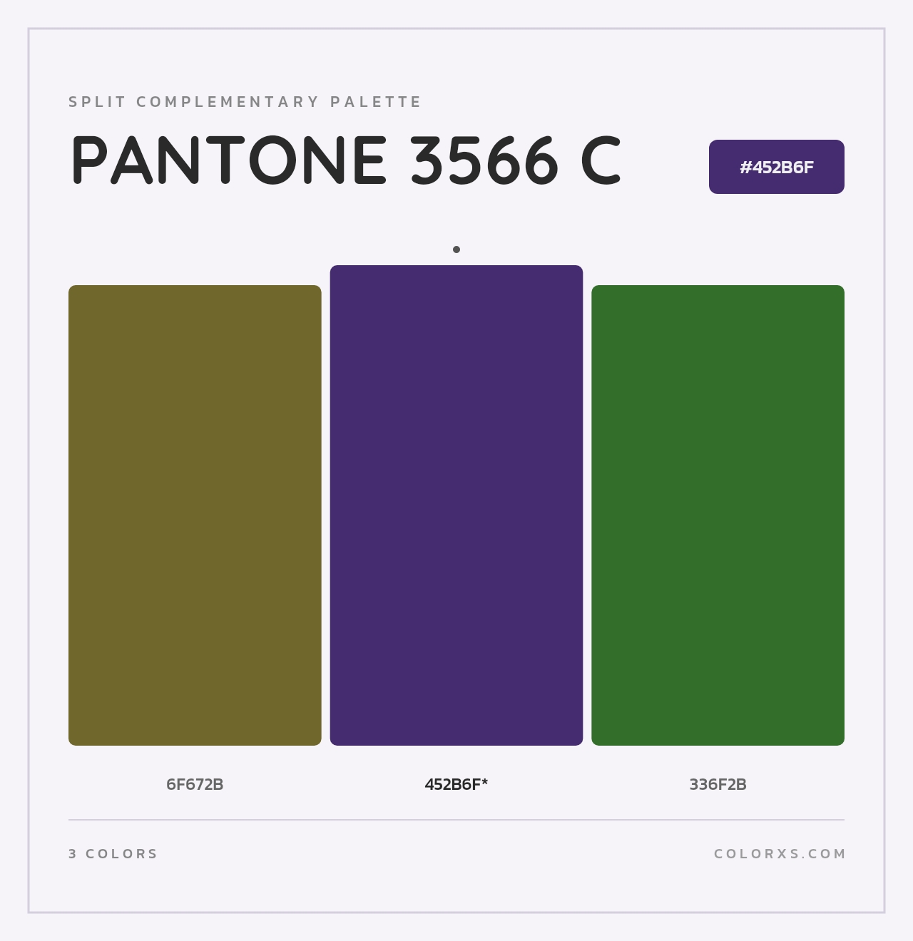 PANTONE 3566 C - Split-Complementary Color Palette