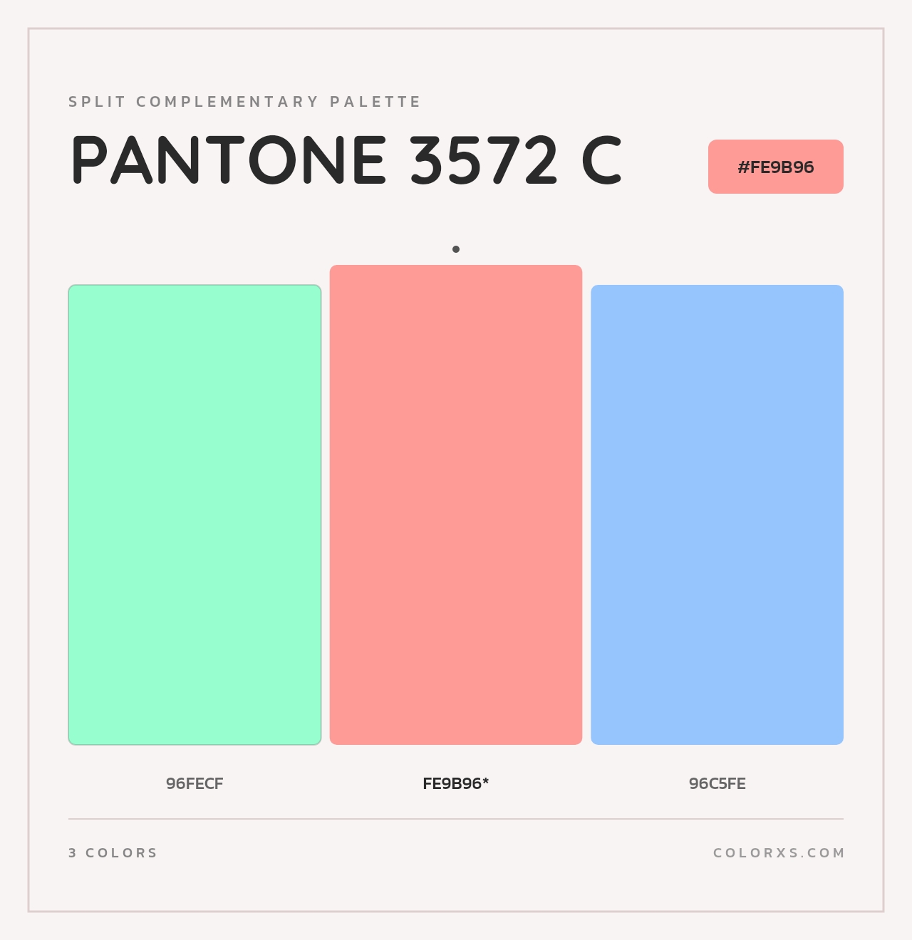 PANTONE 3572 C - Split-Complementary Color Palette