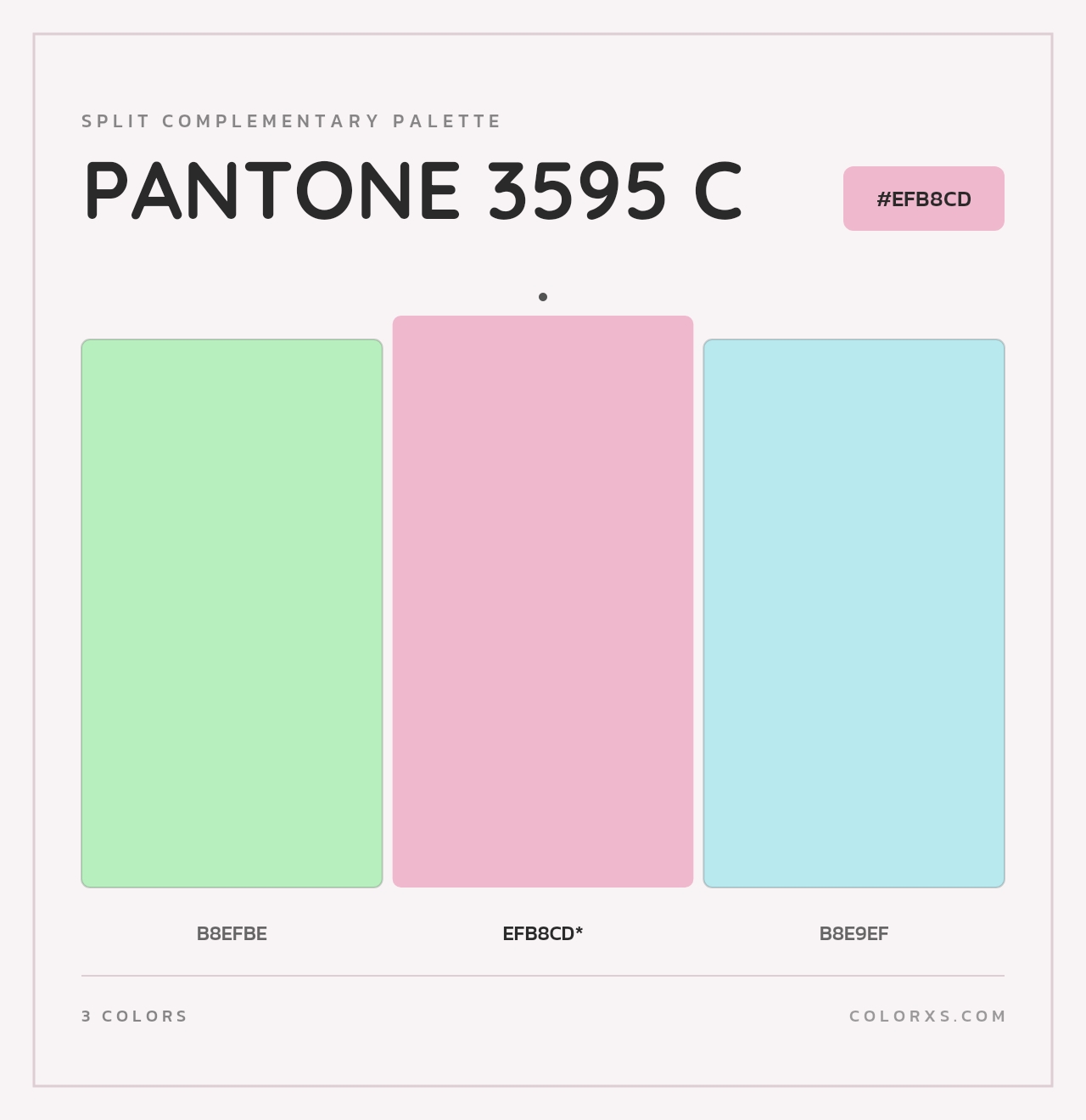 PANTONE 3595 C - Split-Complementary Color Palette