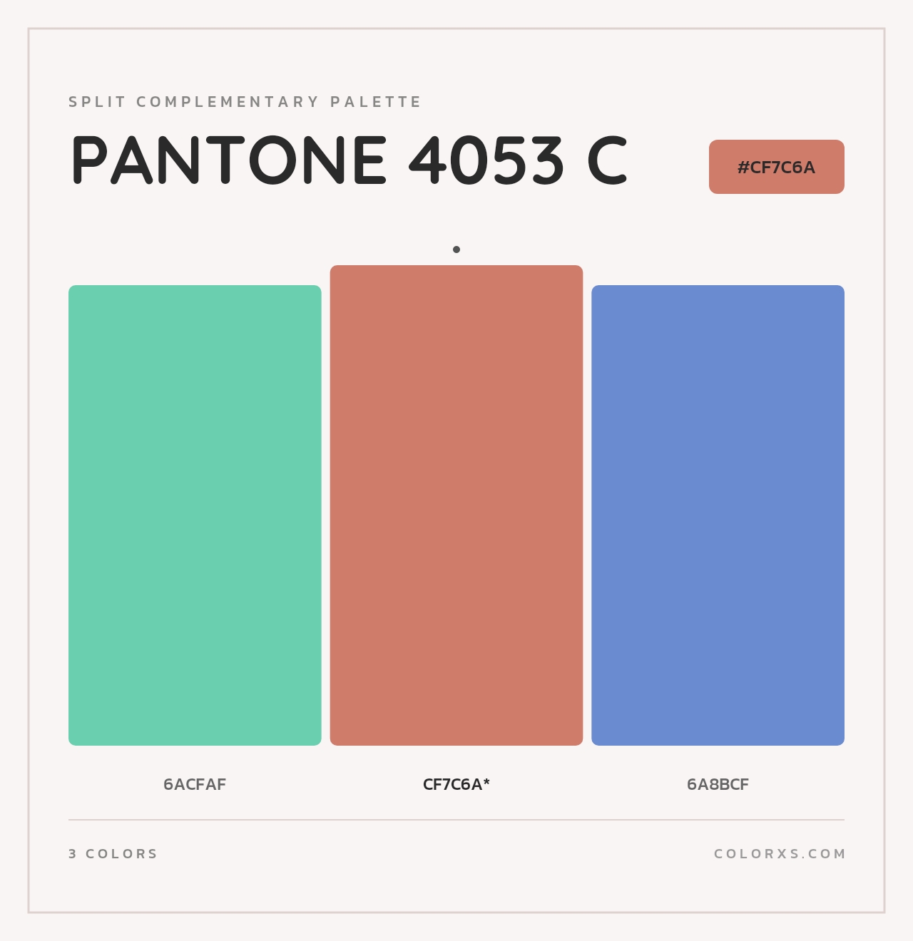 PANTONE 4053 C - Split-Complementary Color Palette