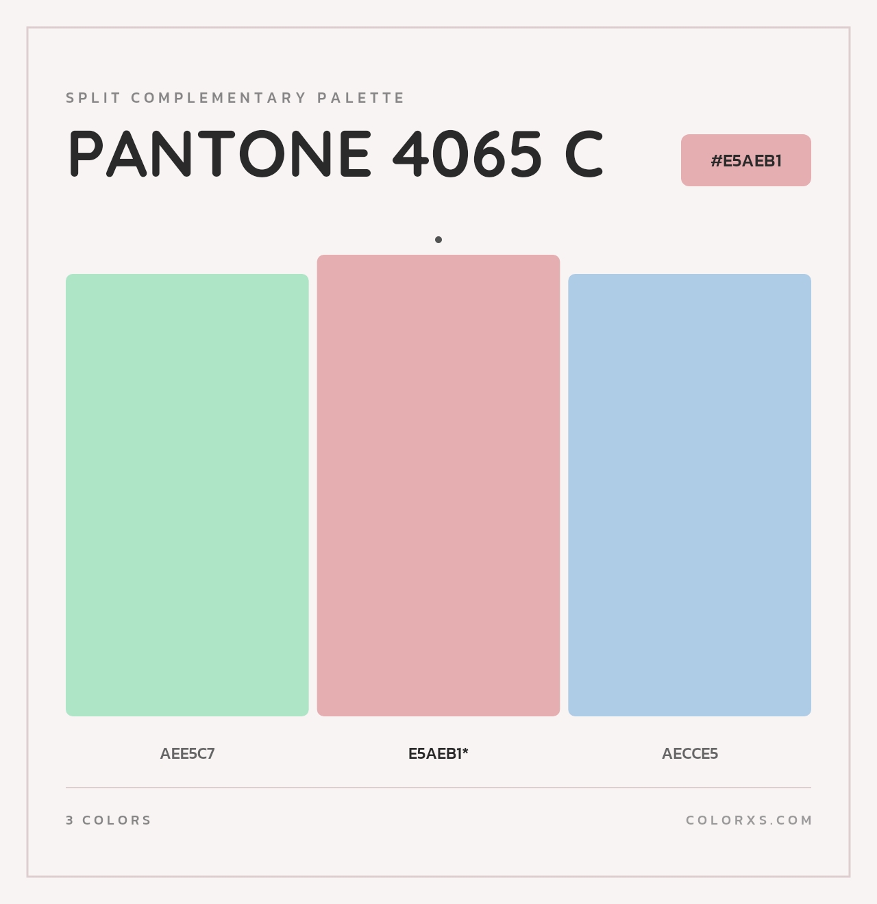 PANTONE 4065 C - Split-Complementary Color Palette