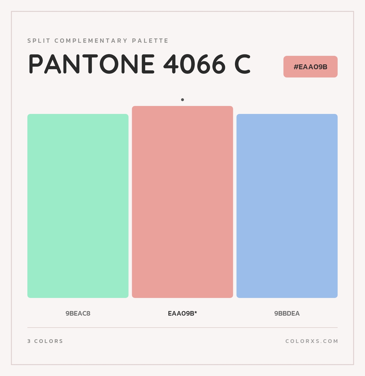 PANTONE 4066 C - Split-Complementary Color Palette