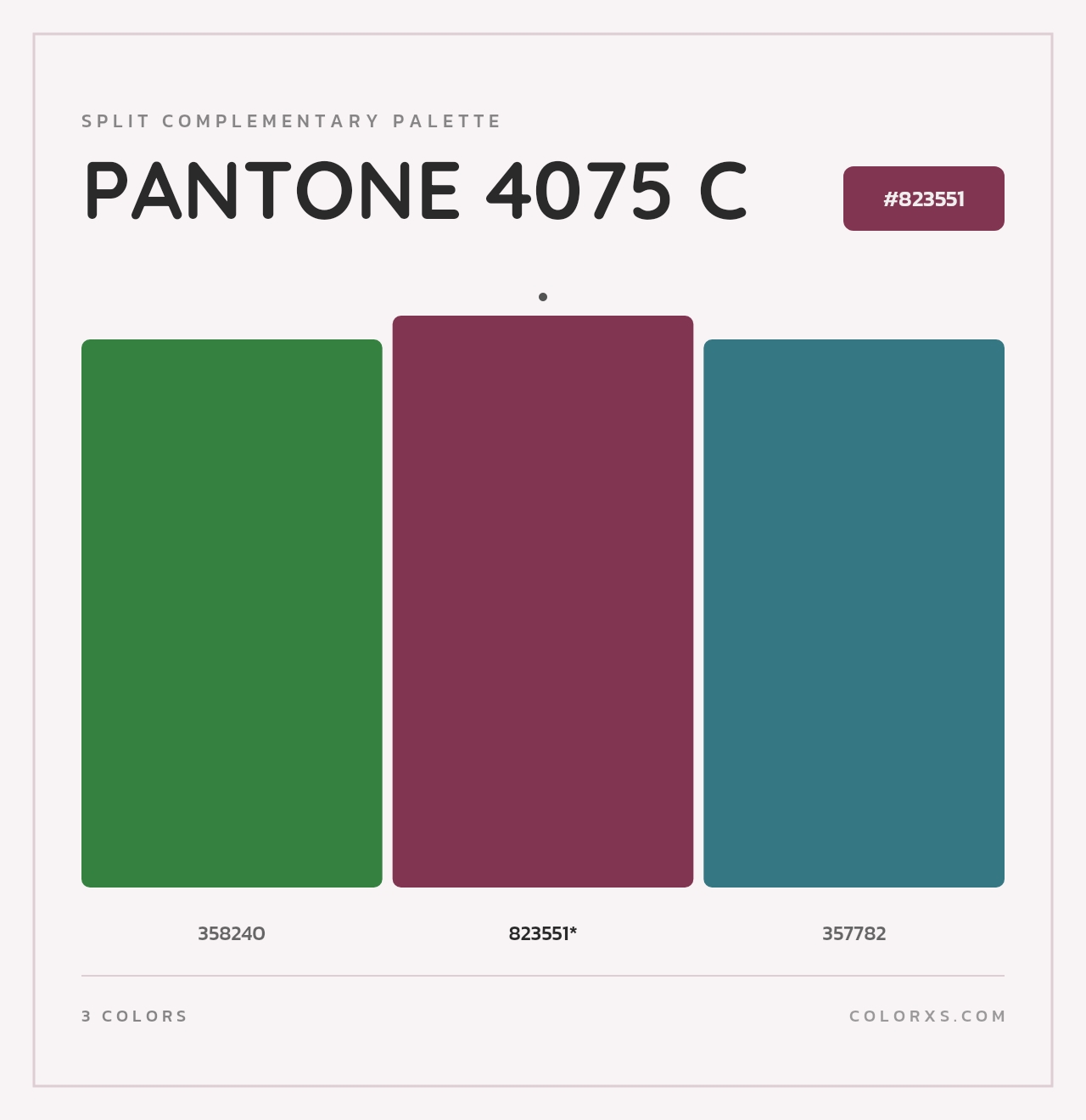 PANTONE 4075 C - Split-Complementary Color Palette