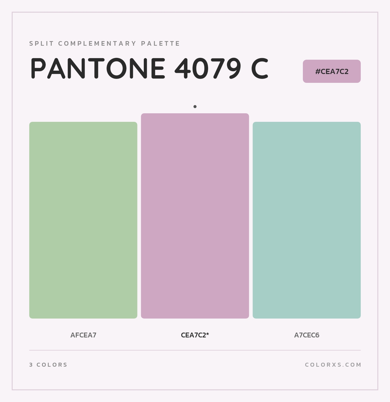 PANTONE 4079 C - Split-Complementary Color Palette