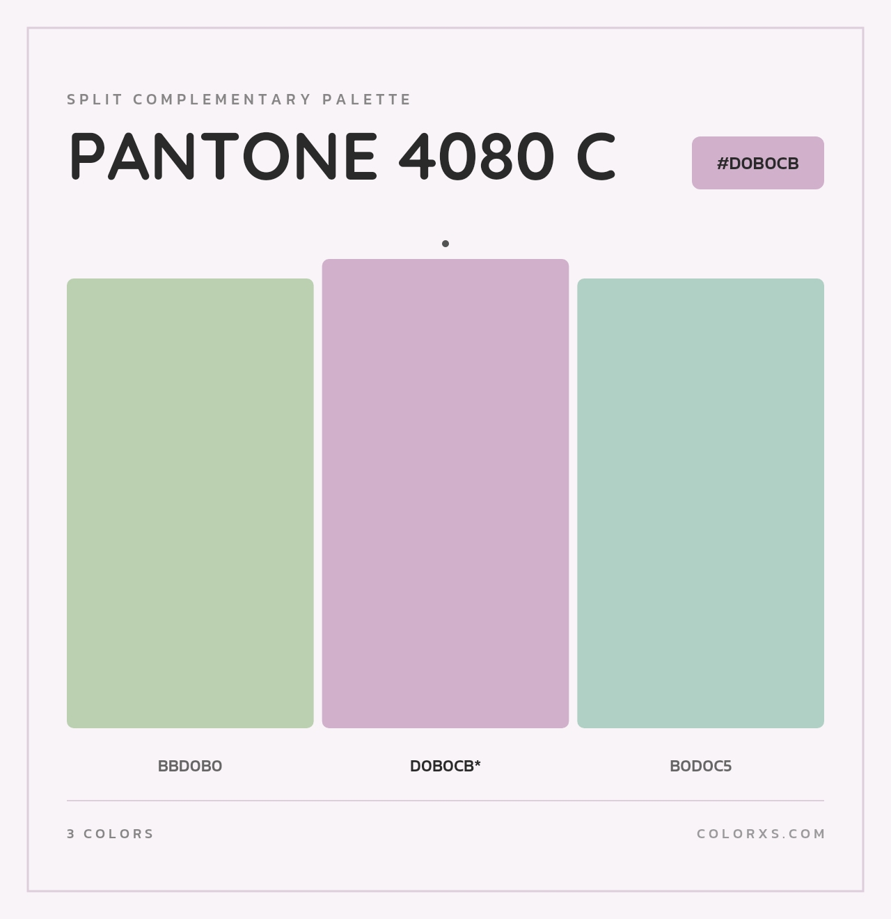 PANTONE 4080 C - Split-Complementary Color Palette