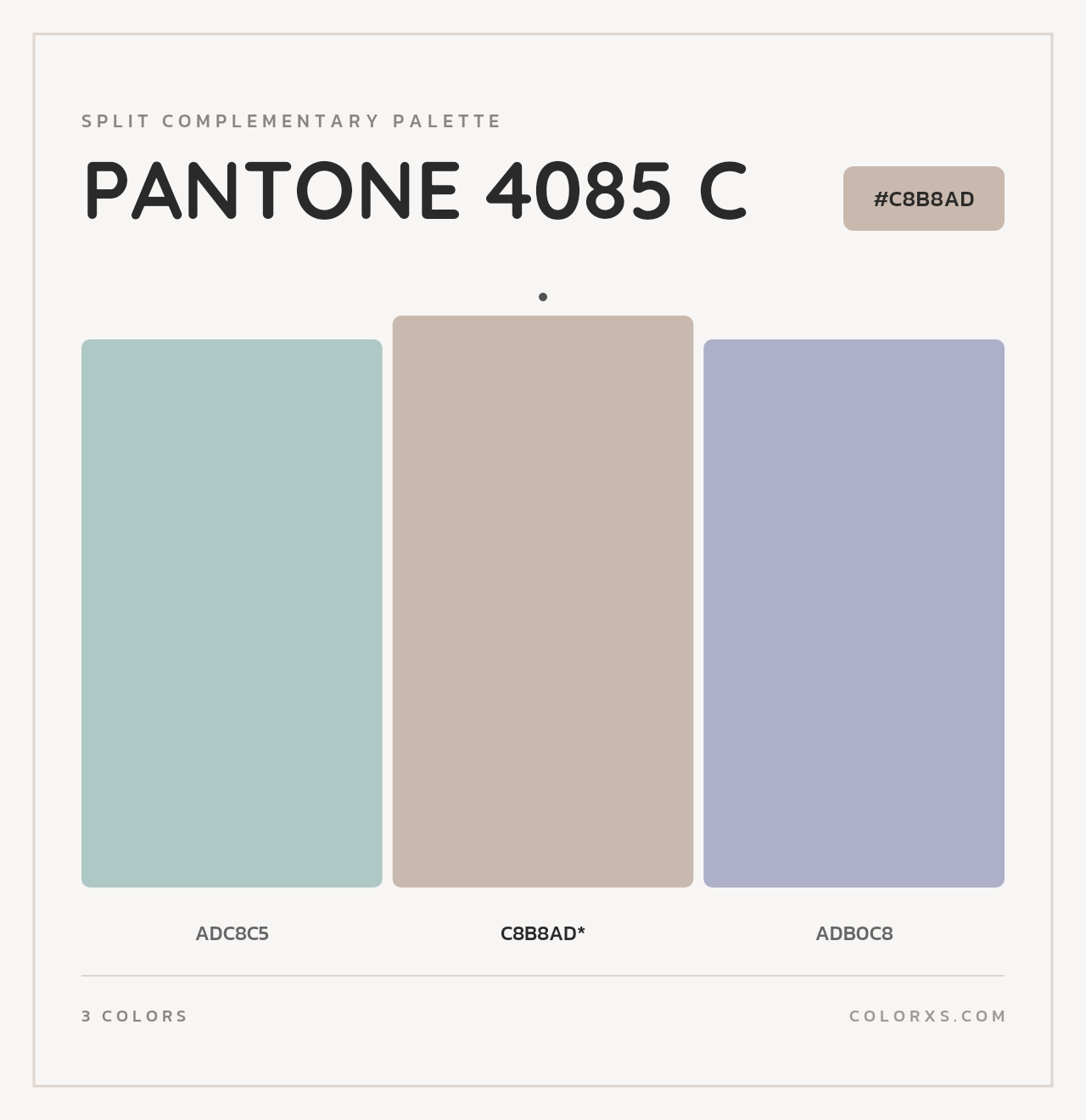 PANTONE 4085 C - Split-Complementary Color Palette