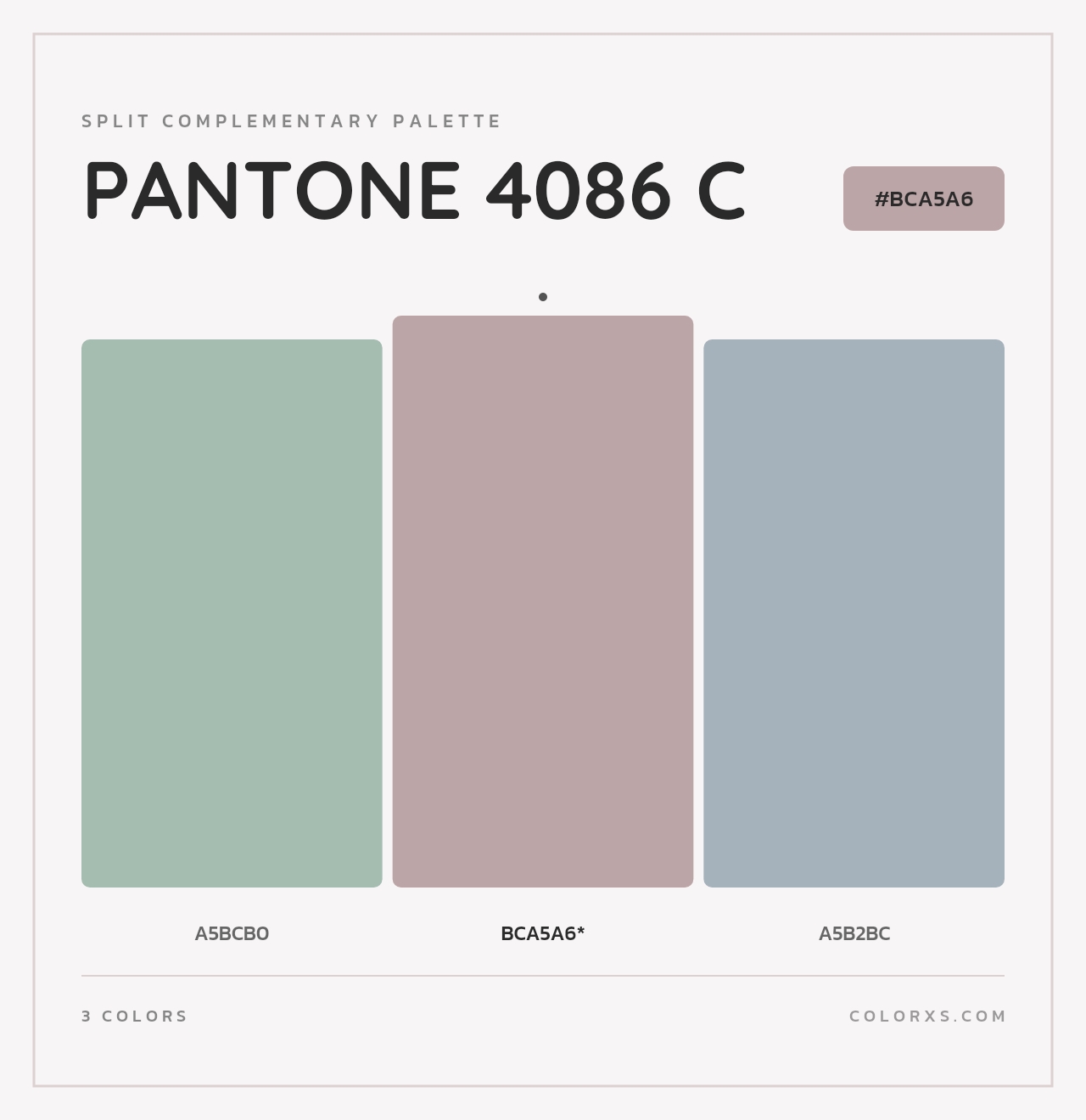 PANTONE 4086 C - Split-Complementary Color Palette