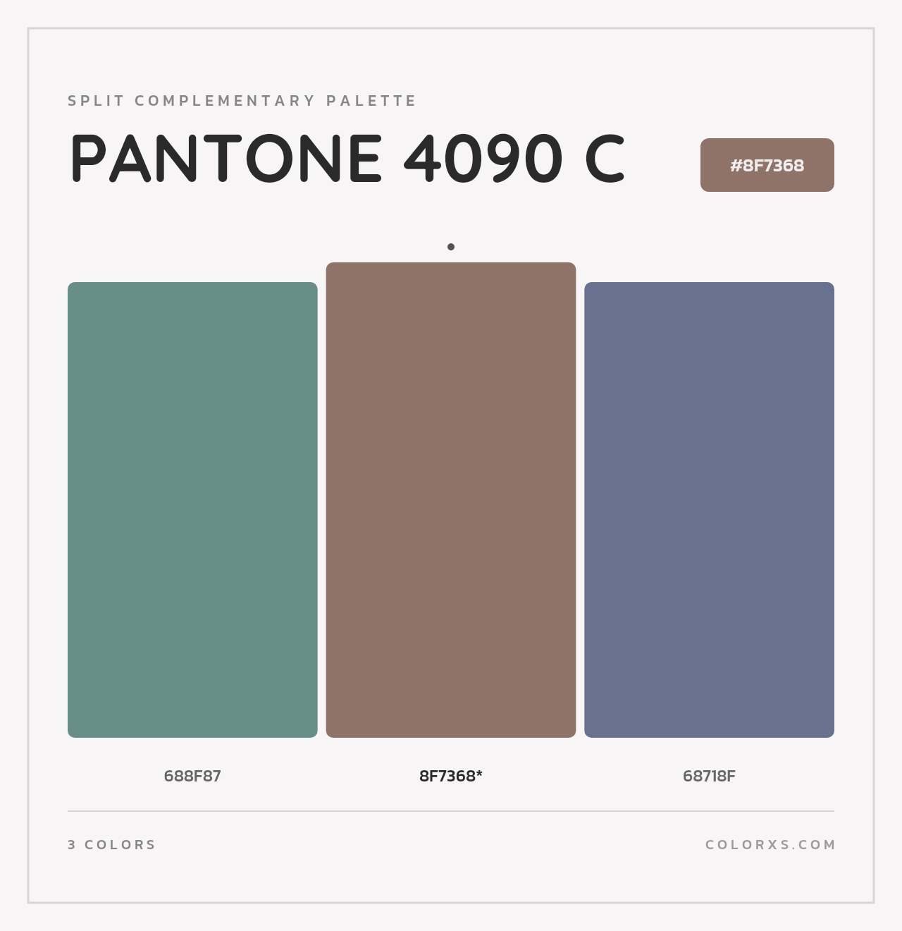 PANTONE 4090 C - Split-Complementary Color Palette
