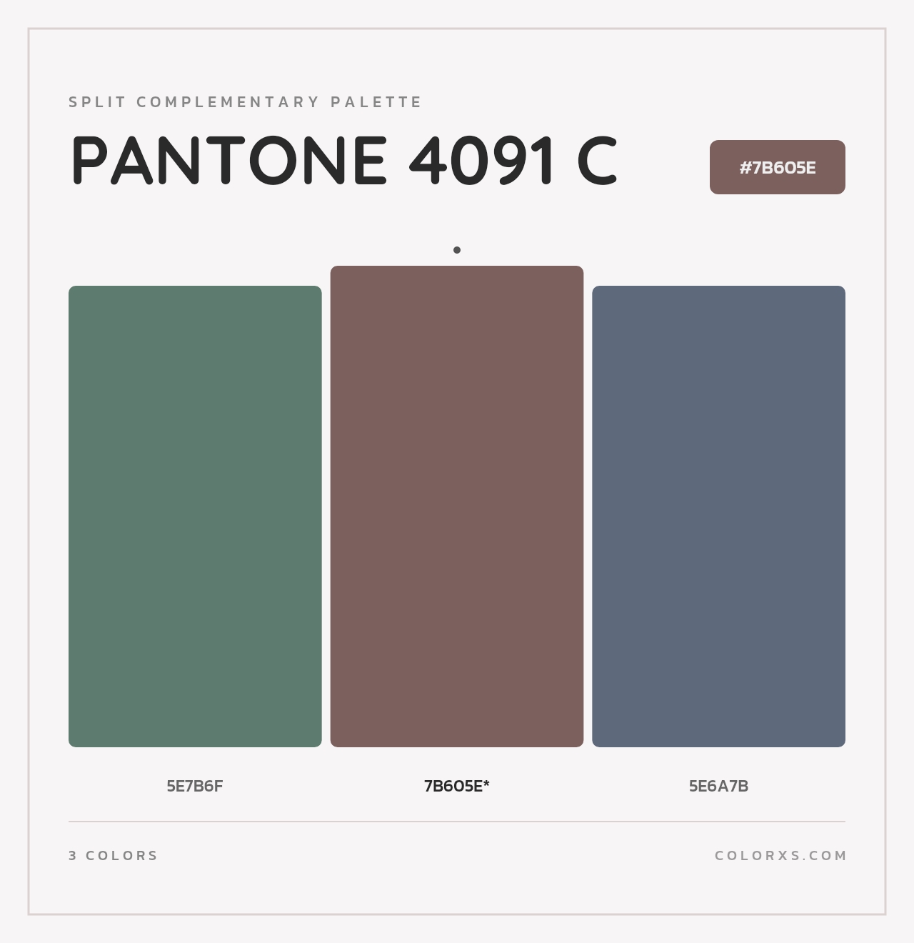 PANTONE 4091 C - Split-Complementary Color Palette