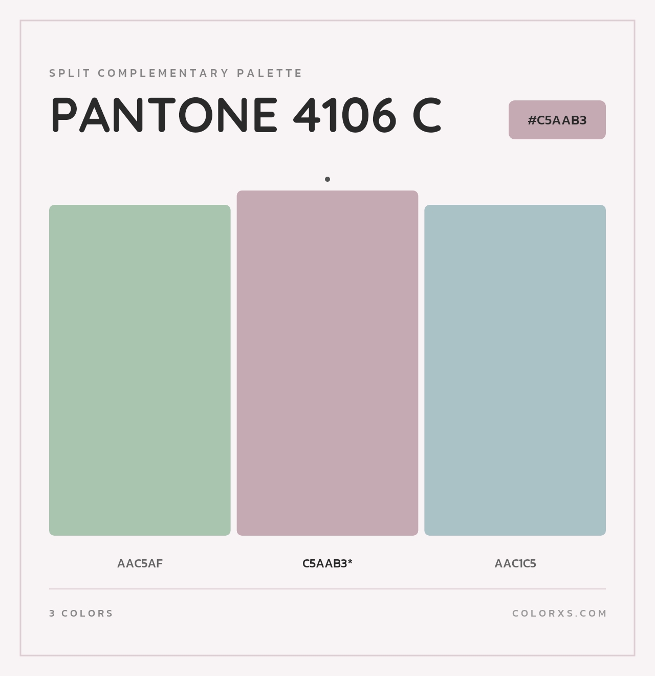 PANTONE 4106 C - Split-Complementary Color Palette