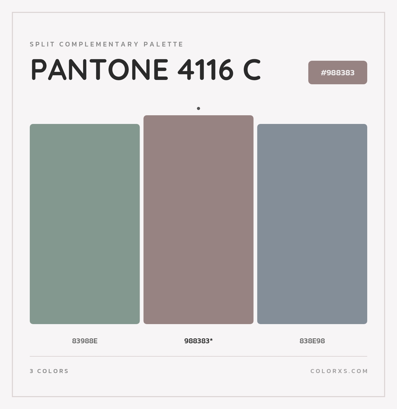PANTONE 4116 C - Split-Complementary Color Palette