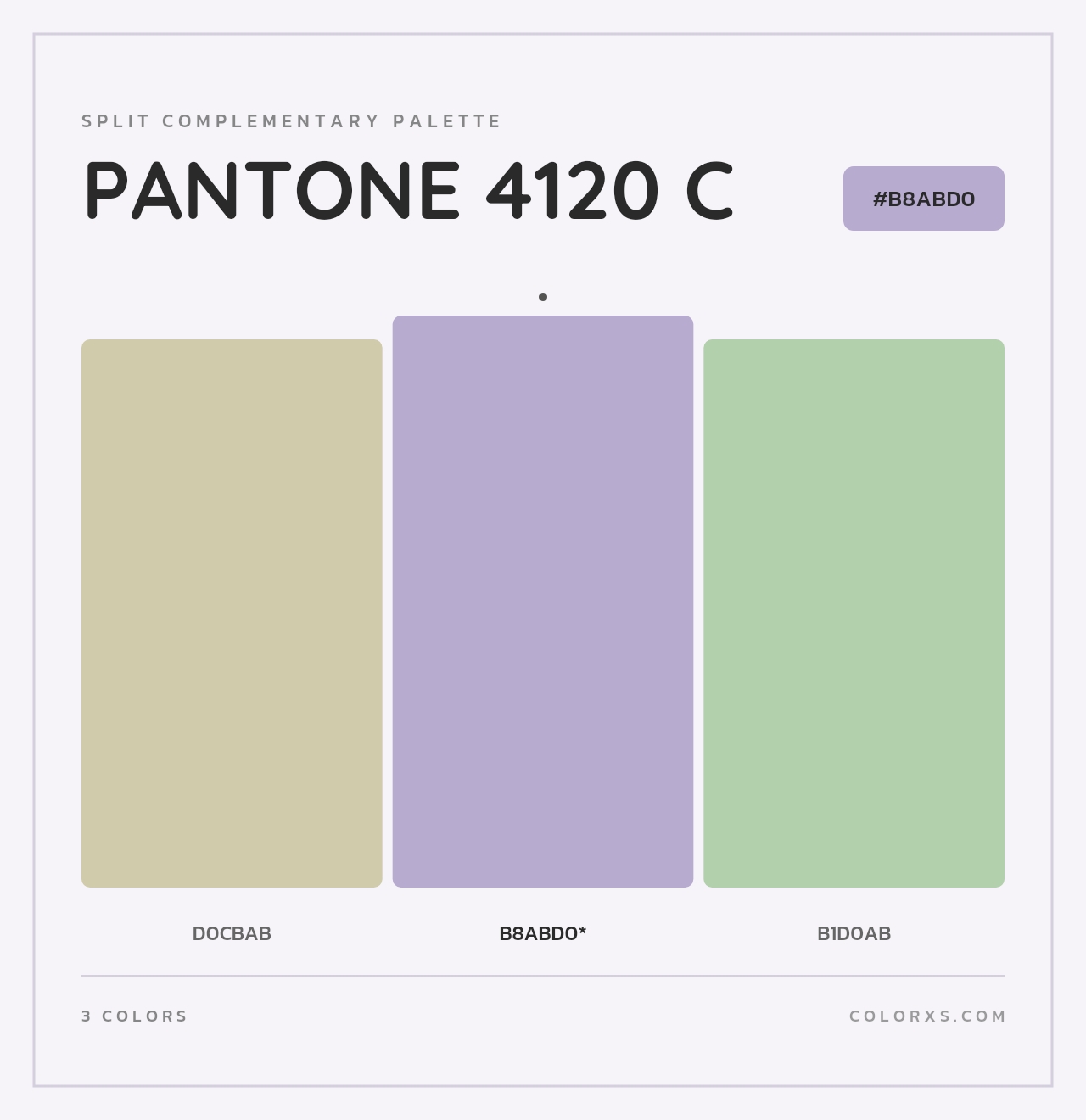 PANTONE 4120 C - Split-Complementary Color Palette