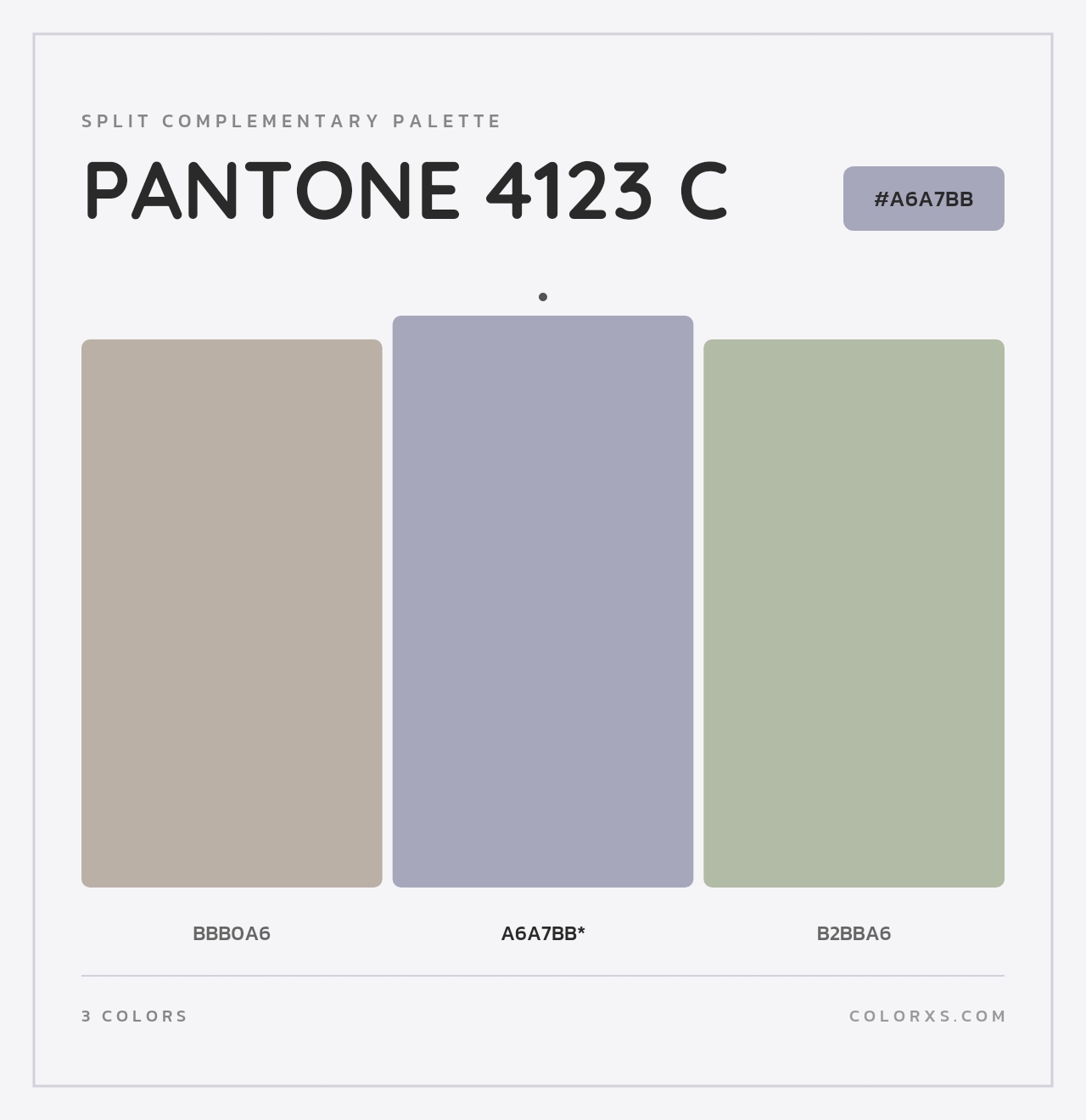 PANTONE 4123 C - Split-Complementary Color Palette
