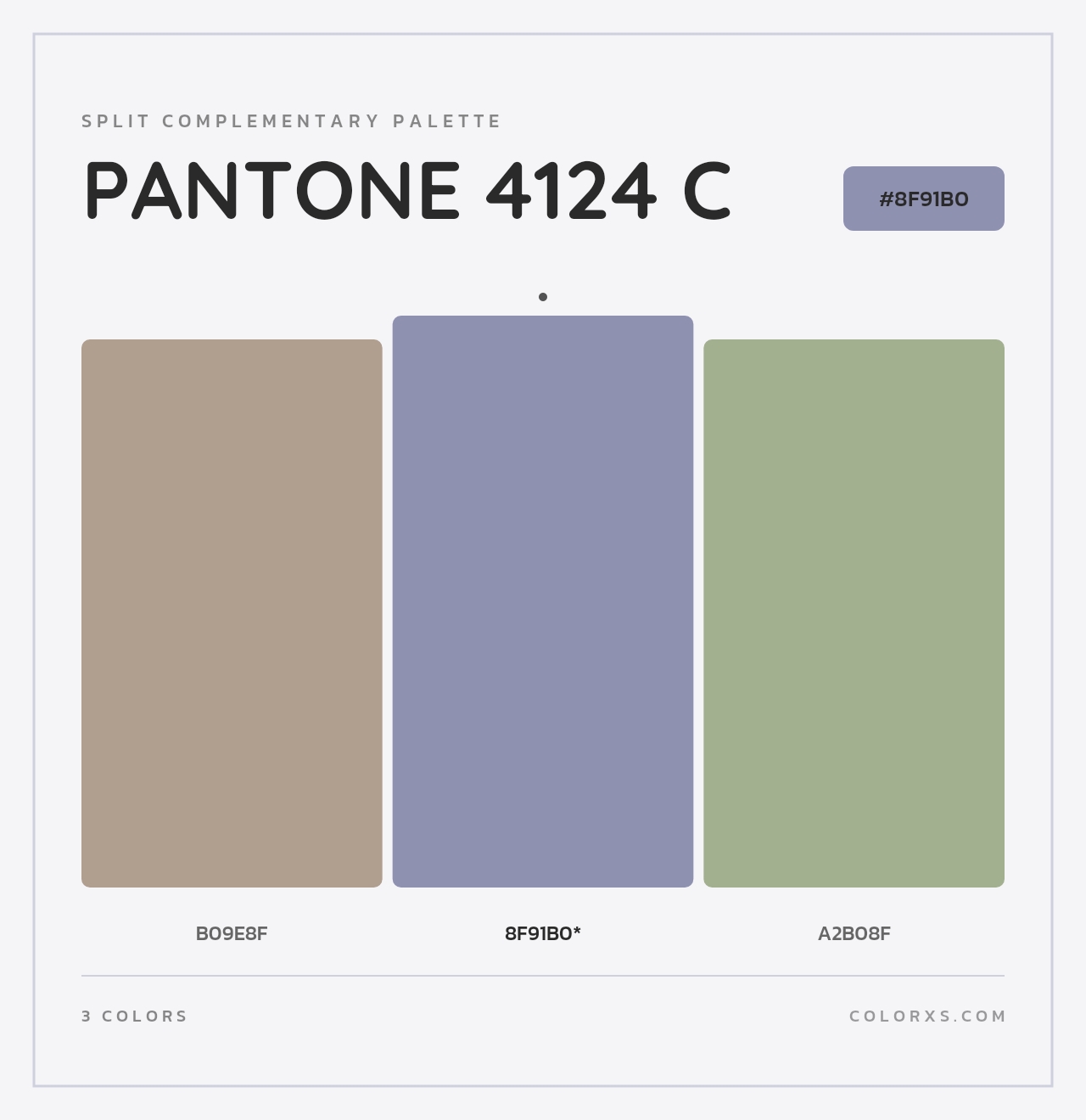 PANTONE 4124 C - Split-Complementary Color Palette
