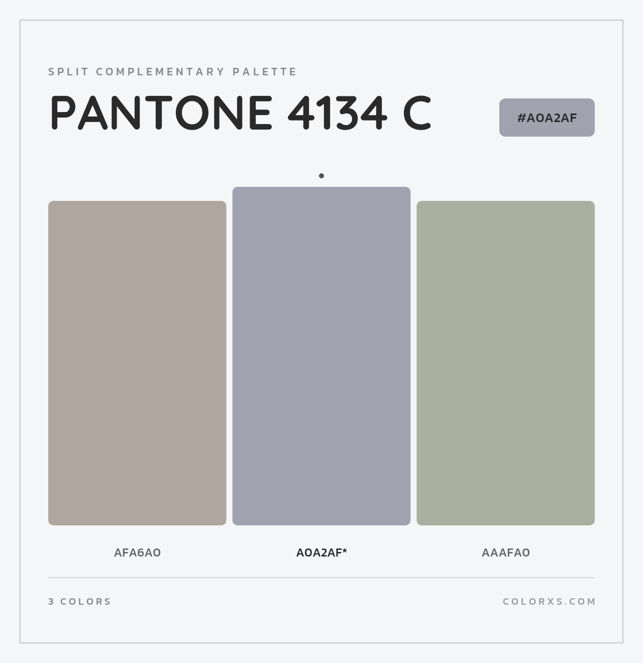 PANTONE 4134 C - Split-Complementary Color Palette