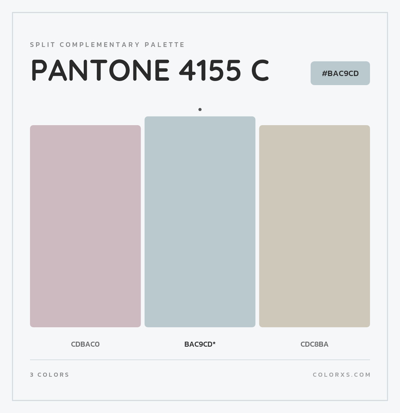 PANTONE 4155 C - Split-Complementary Color Palette