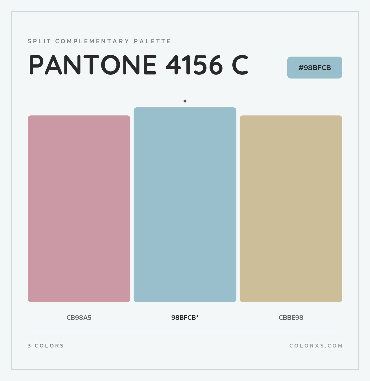 PANTONE 4156 C - Split-Complementary Color Palette