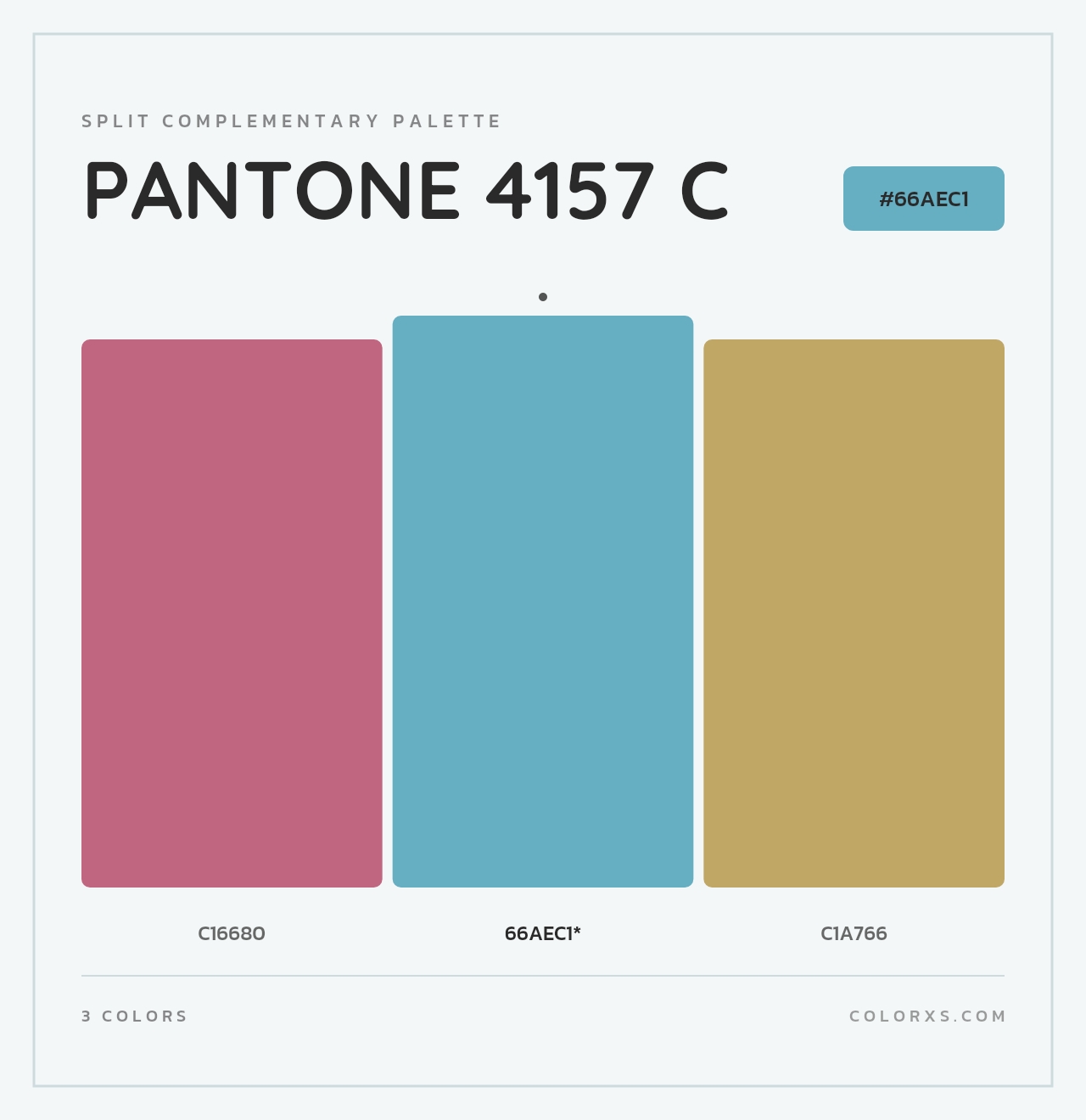 PANTONE 4157 C - Split-Complementary Color Palette