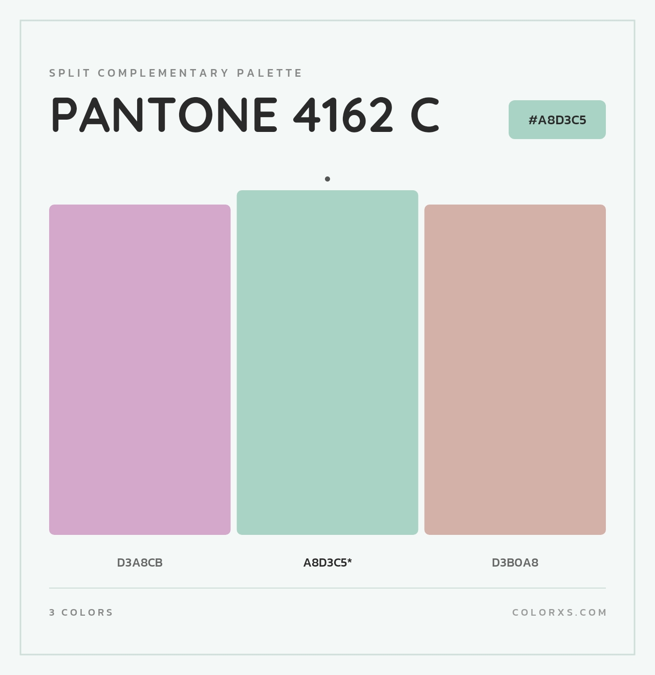 PANTONE 4162 C - Split-Complementary Color Palette