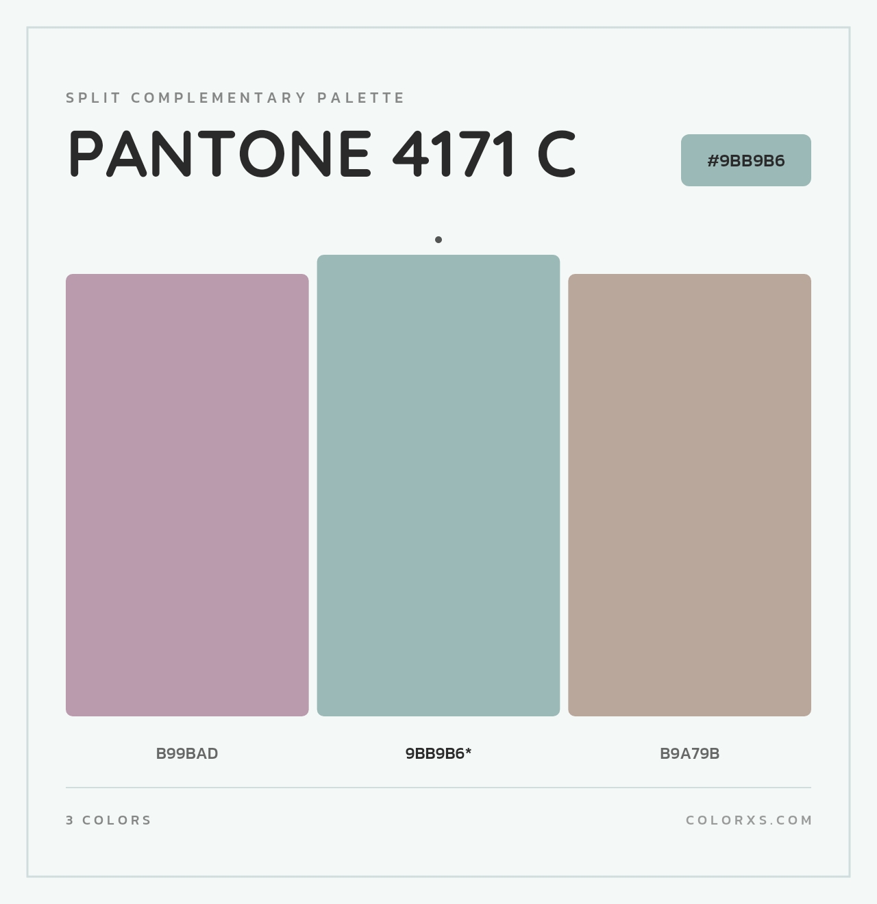 PANTONE 4171 C - Split-Complementary Color Palette