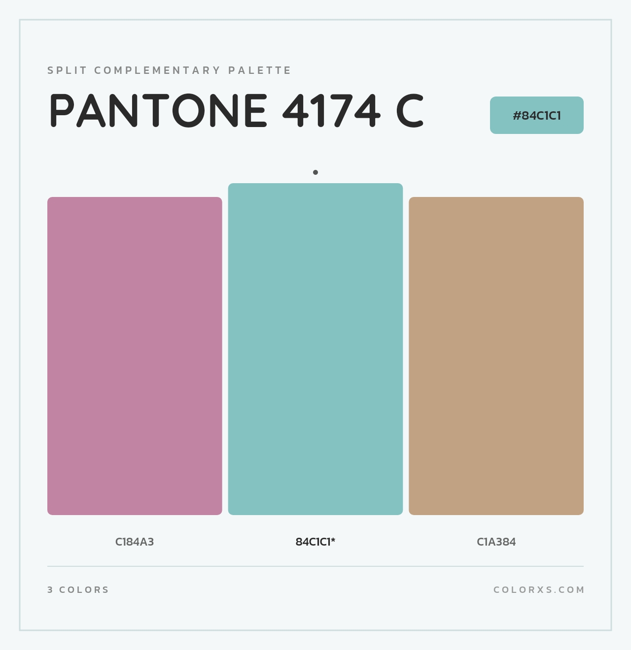 PANTONE 4174 C - Split-Complementary Color Palette