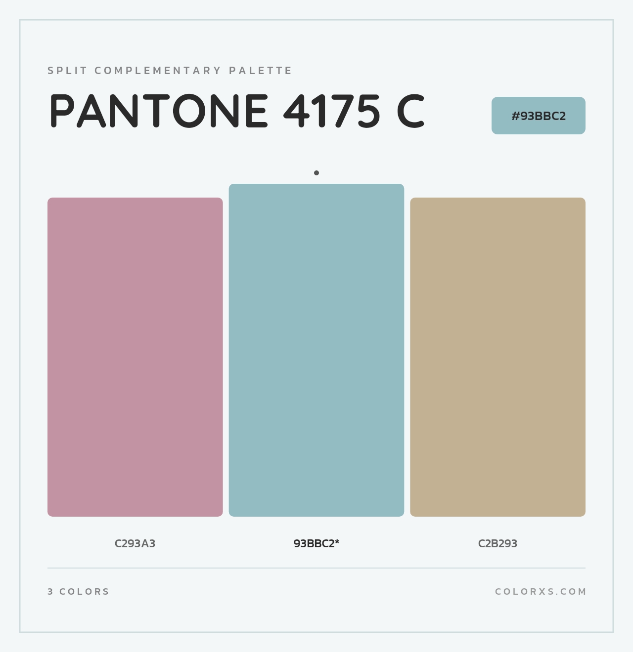 PANTONE 4175 C - Split-Complementary Color Palette
