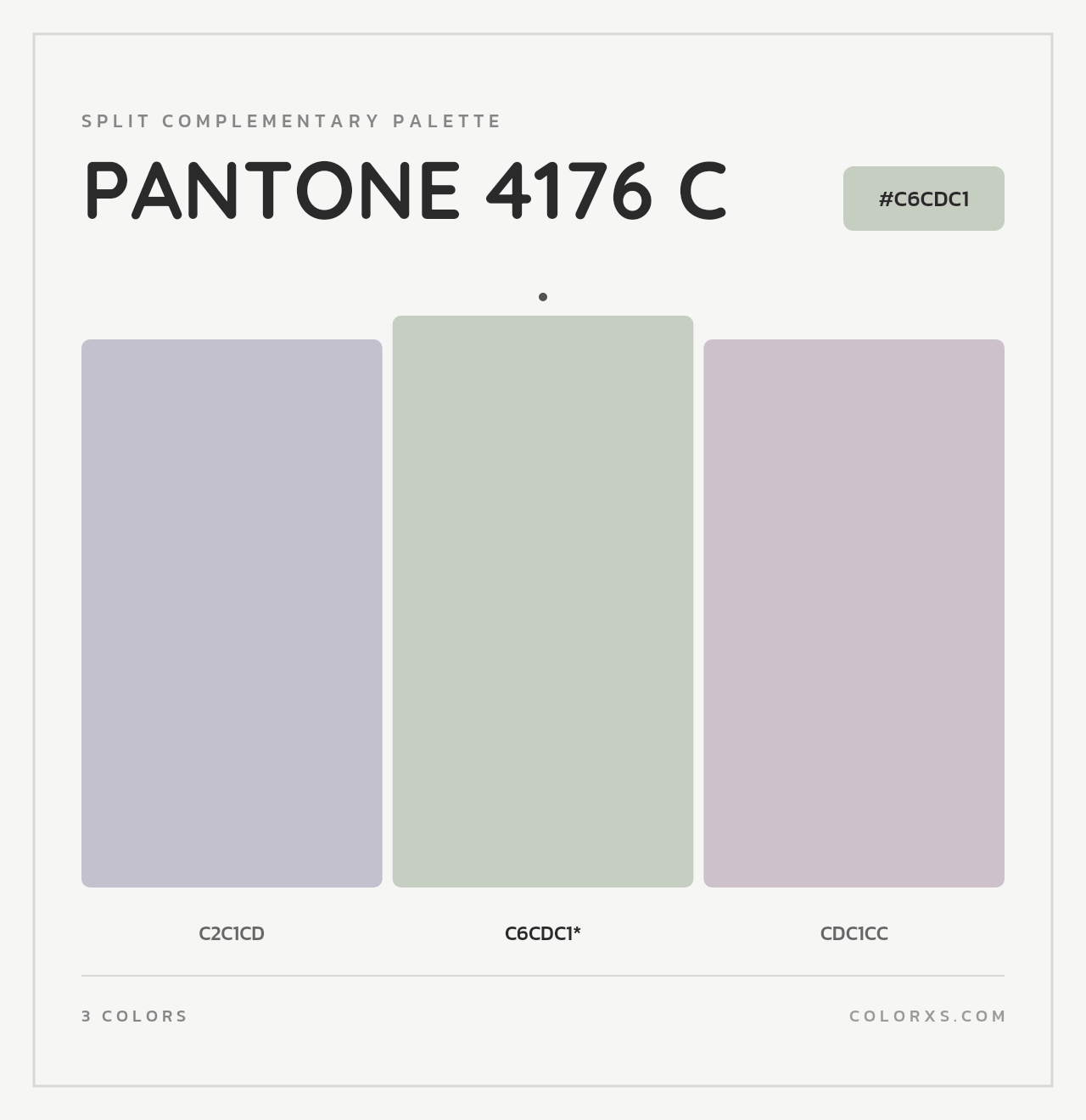 PANTONE 4176 C - Split-Complementary Color Palette