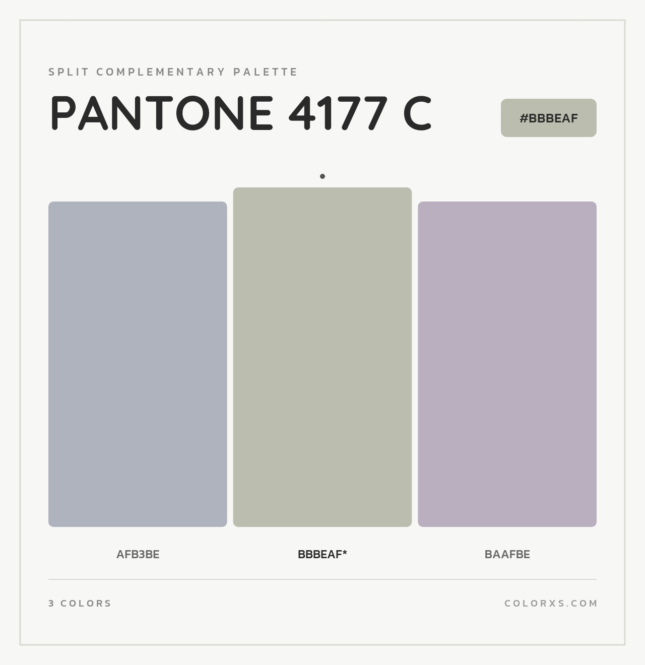 PANTONE 4177 C - Split-Complementary Color Palette
